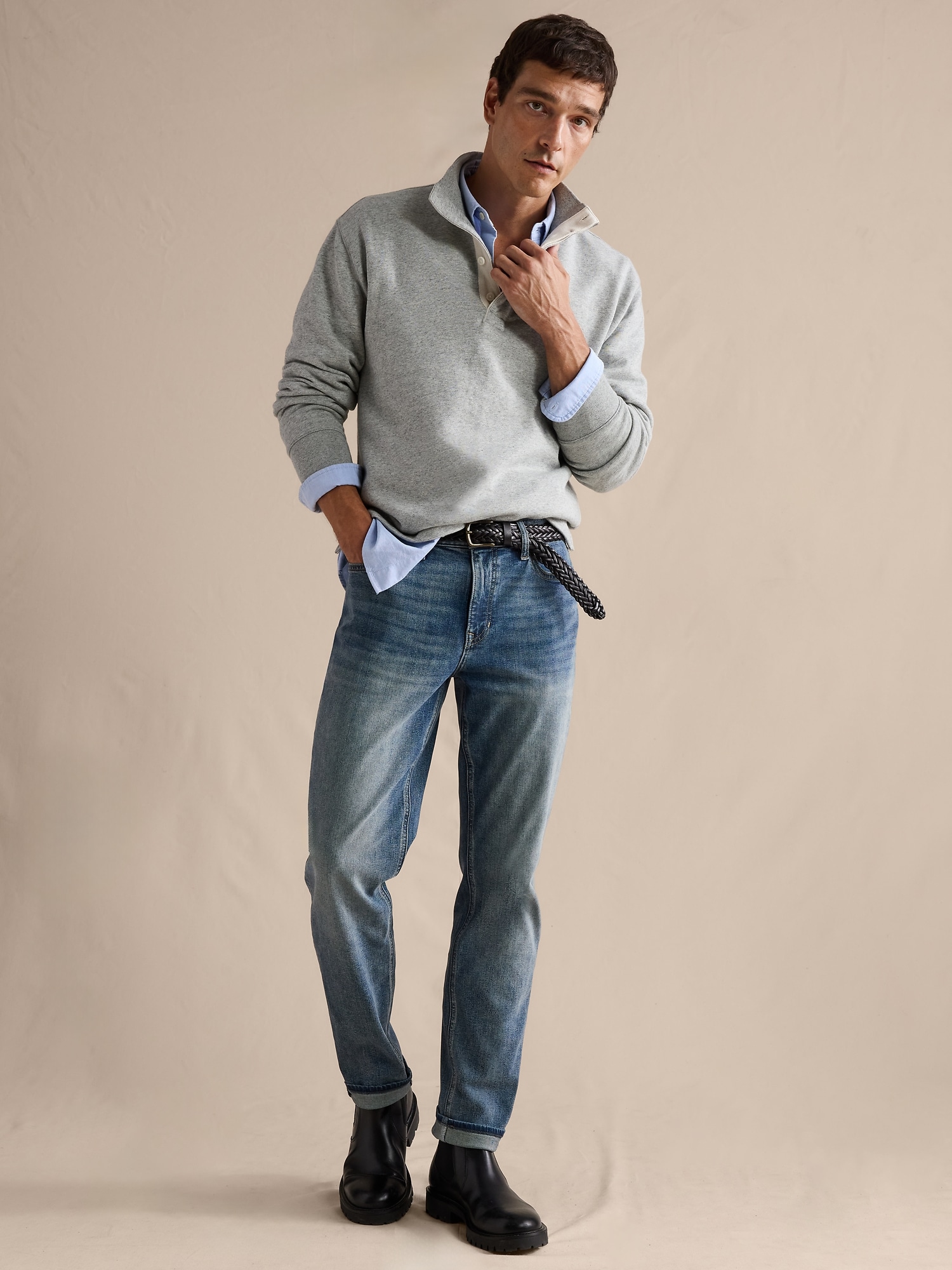 Image number 1 showing, ATHLETIC LUXE TRAVELER JEAN