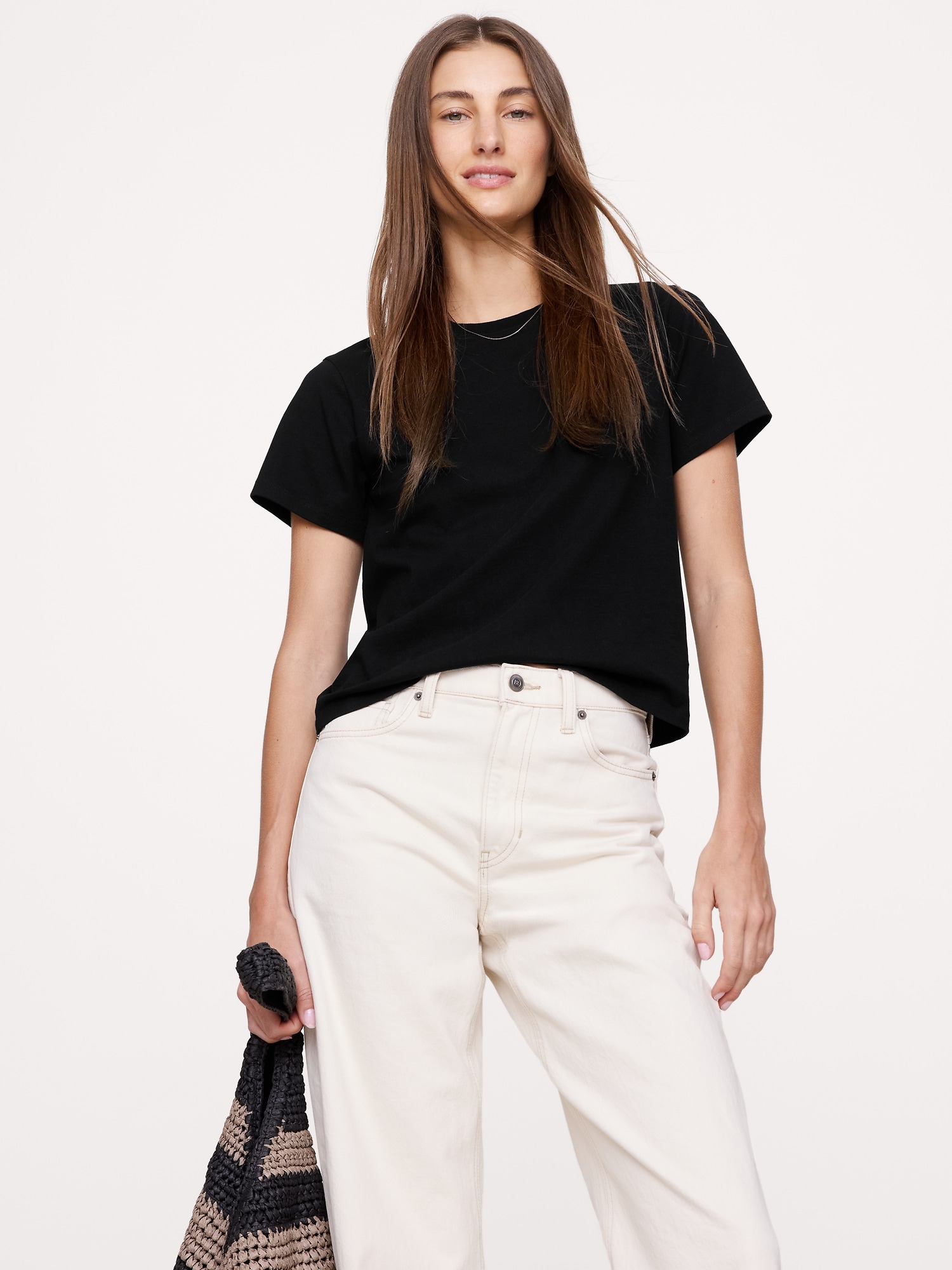 Image number 1 showing, VINTAGE COTTON CREW-NECK T-SHIRT