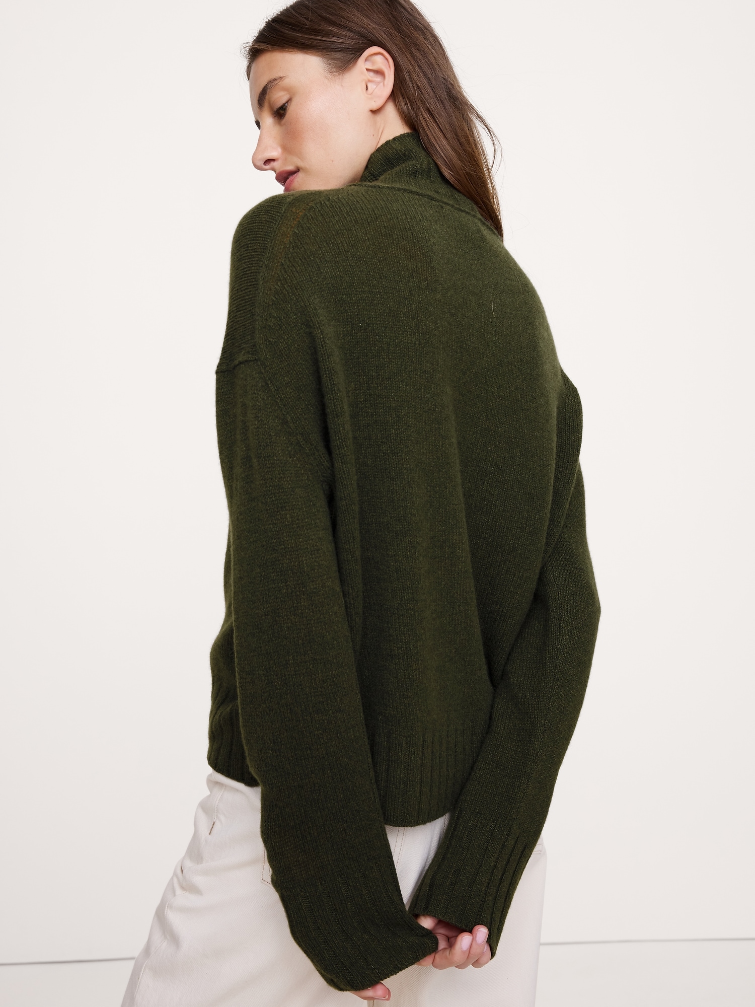 Image number 3 showing, Oversized Cashmere Turtleneck Sweater