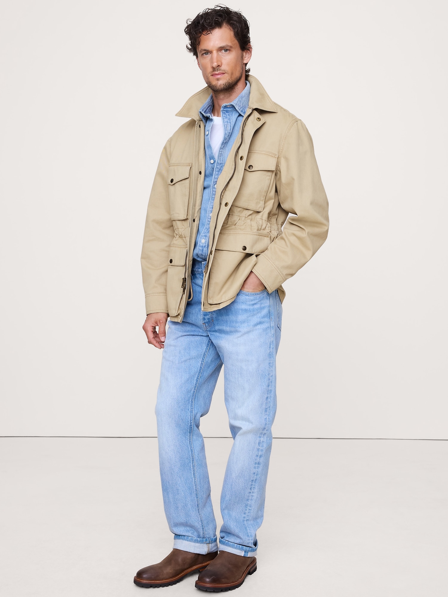 HERITAGE OVERSIZED FIELD JACKET - Workwear Khaki Beige