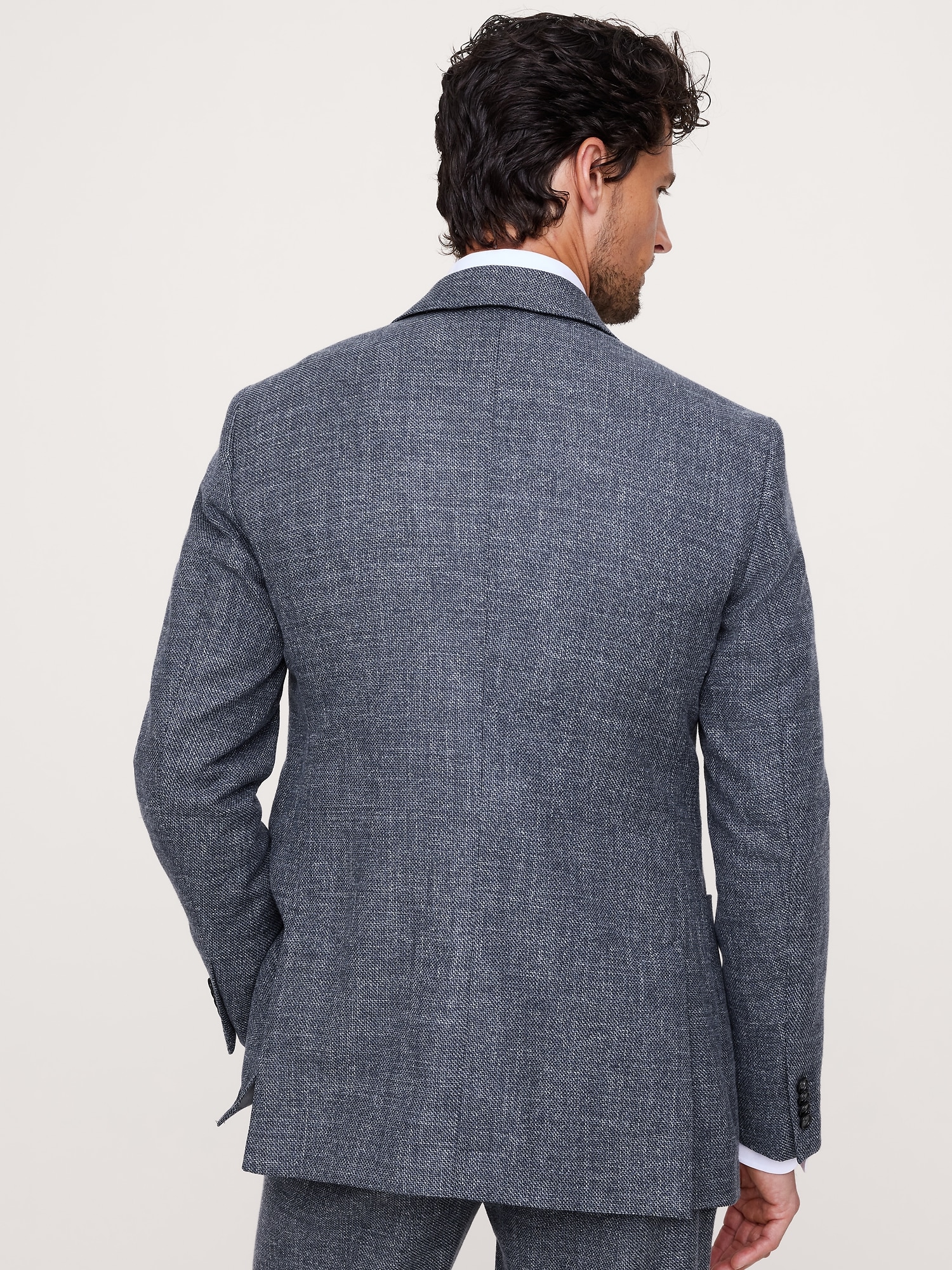 Image number 2 showing, ITALIAN COTTON-WOOL TWEED SUIT JACKET