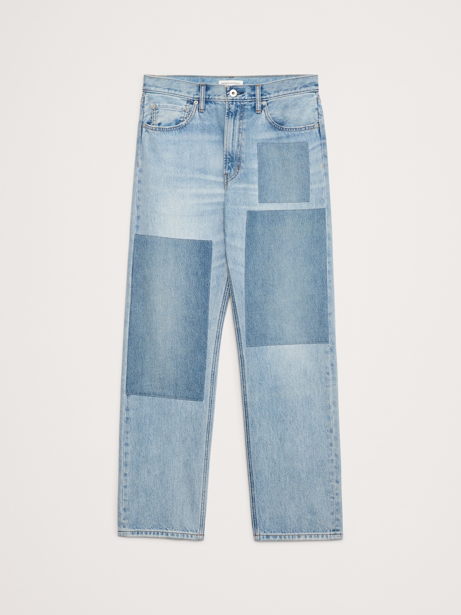 Image number 5 showing, Straight Patchwork Jean