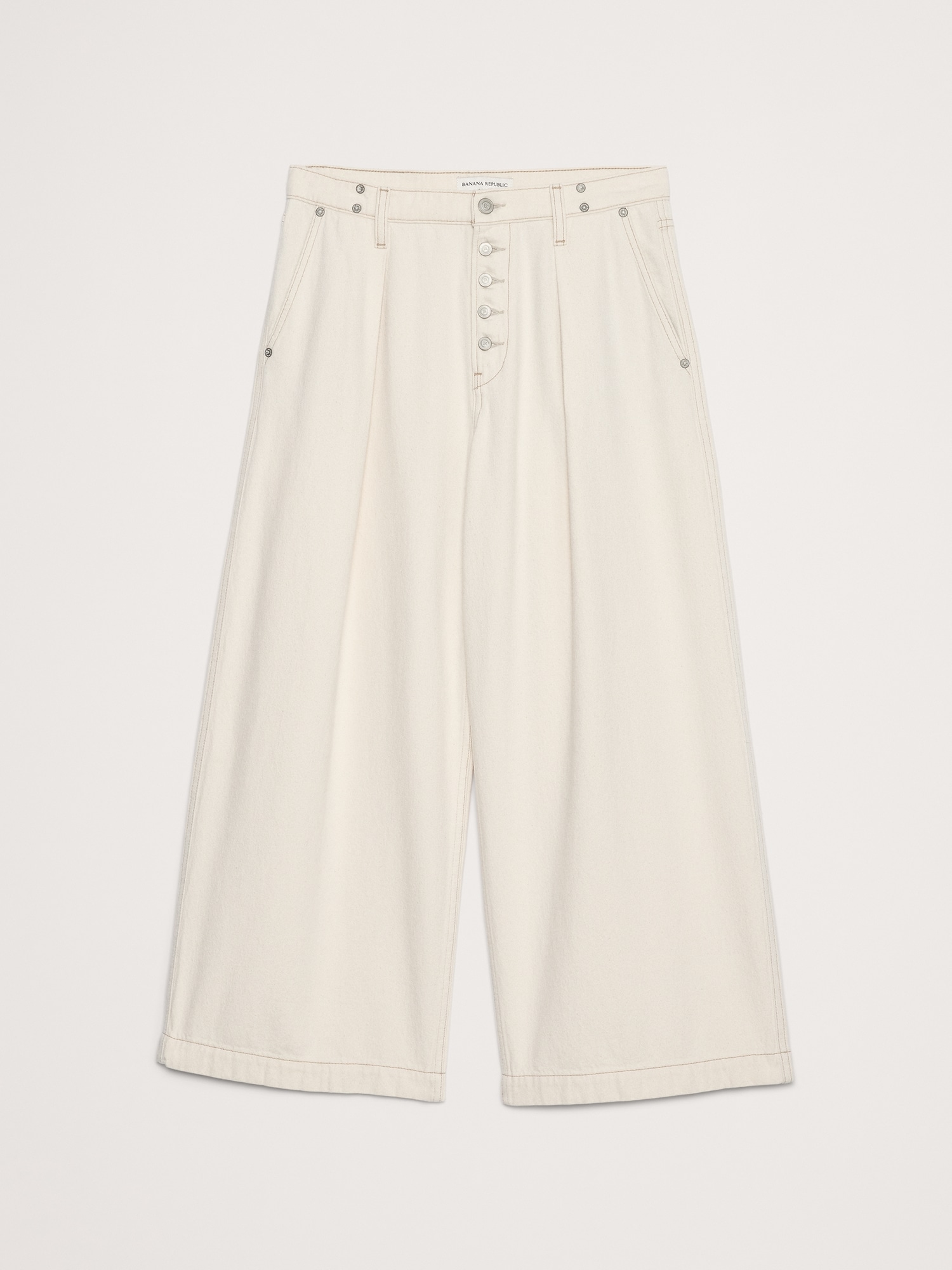 Image number 5 showing, Mid-Rise Loose Pleated Ankle Jean