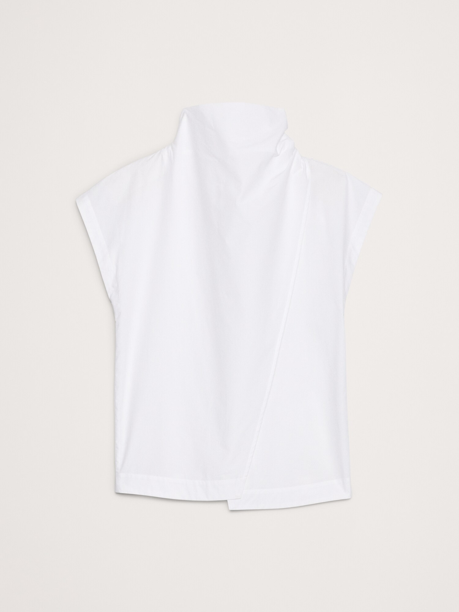 Image number 4 showing, COTTON POPLIN COWL NECK TUNIC