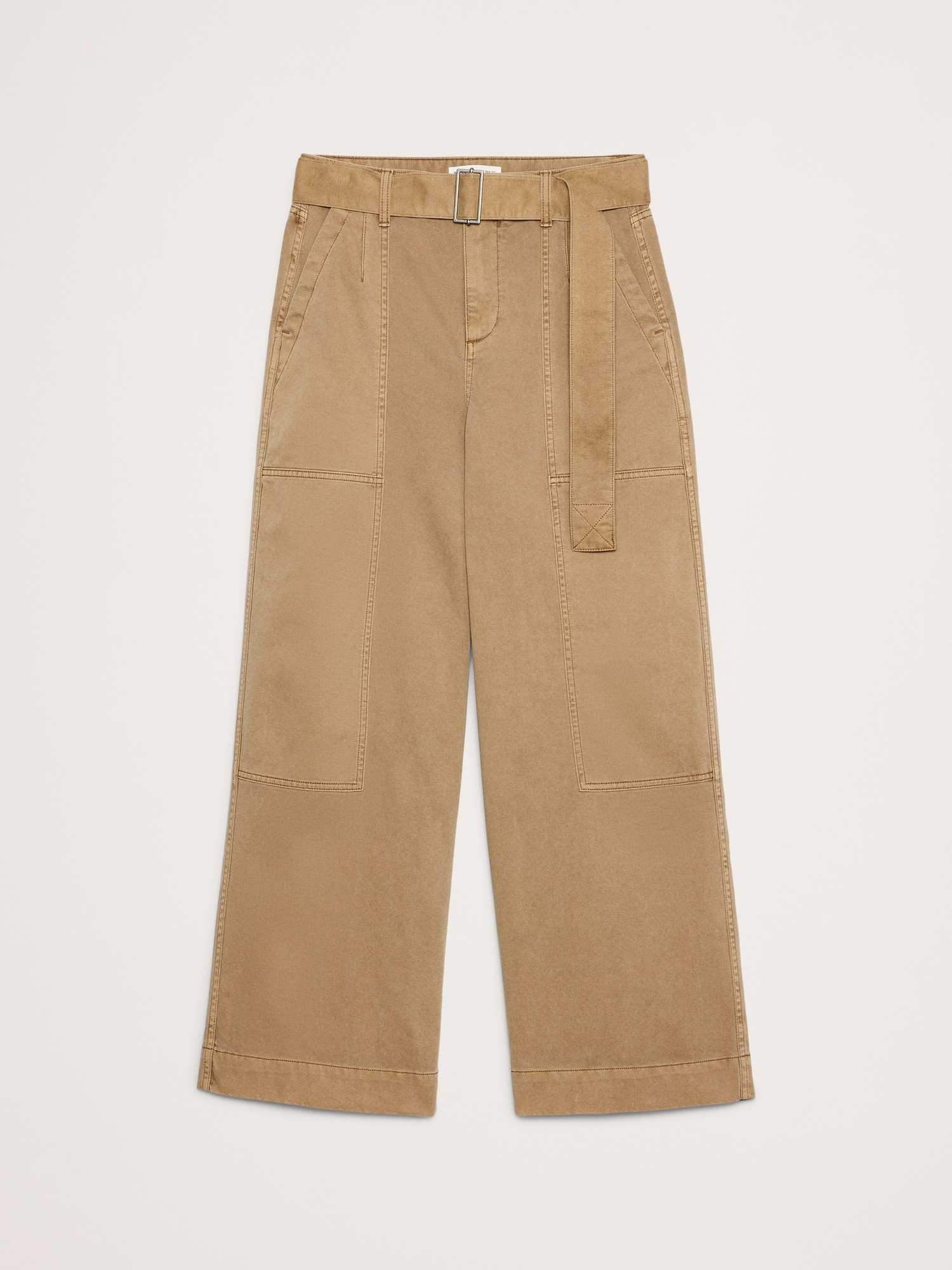 Image number 5 showing, HIGH-RISE WIDE-LEG UTILITY CROP PANT