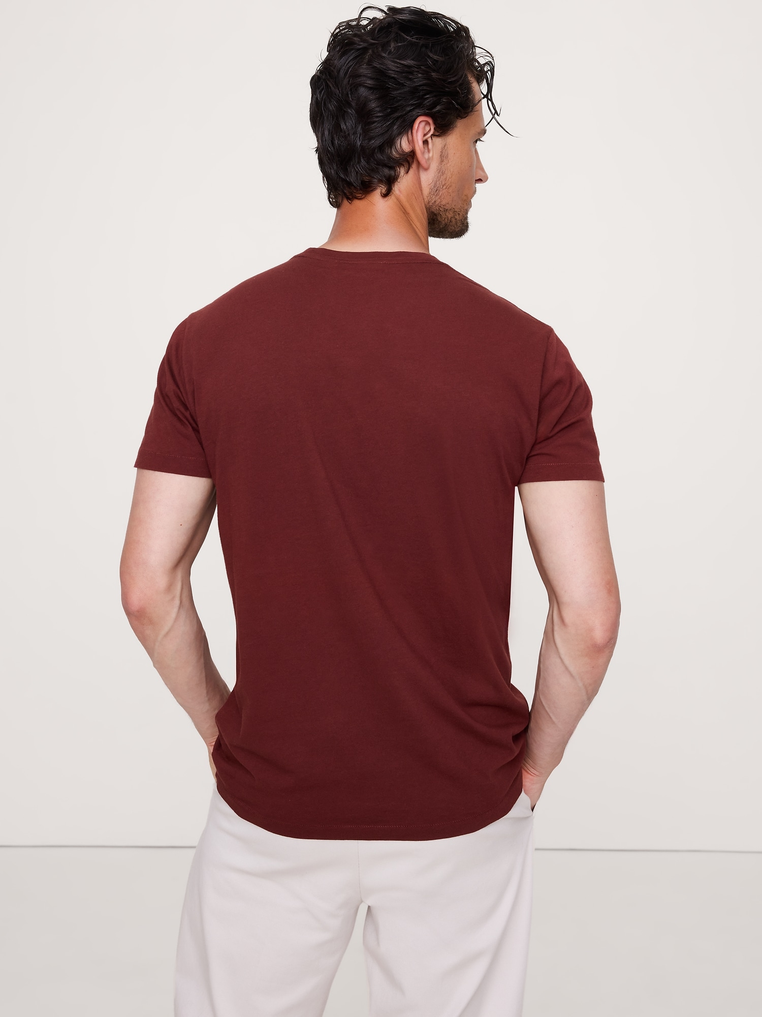 Image number 5 showing, Lightweight Cotton Crew-Neck T-Shirt