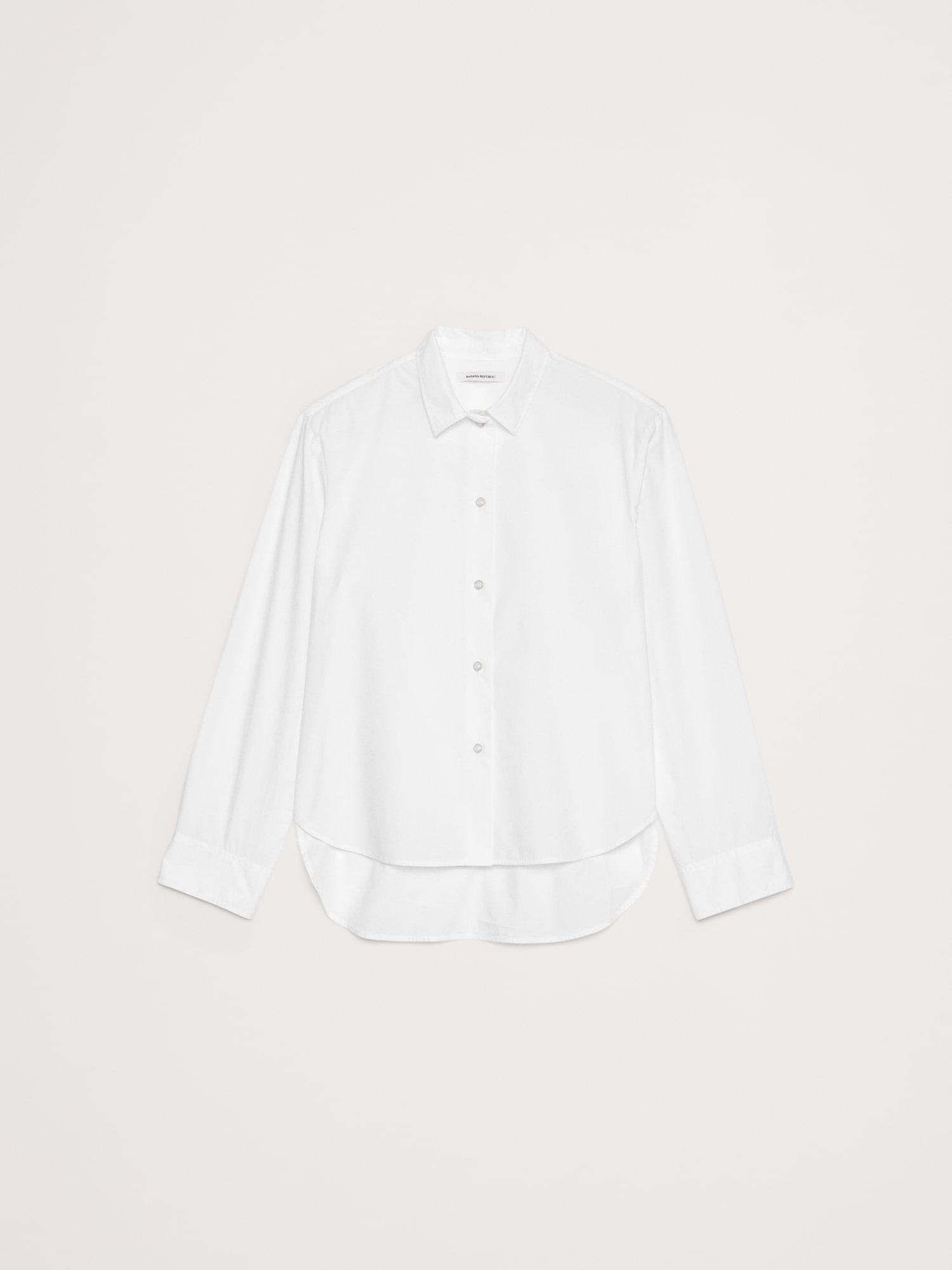 Image number 4 showing, BOXY COTTON POPLIN SHIRT