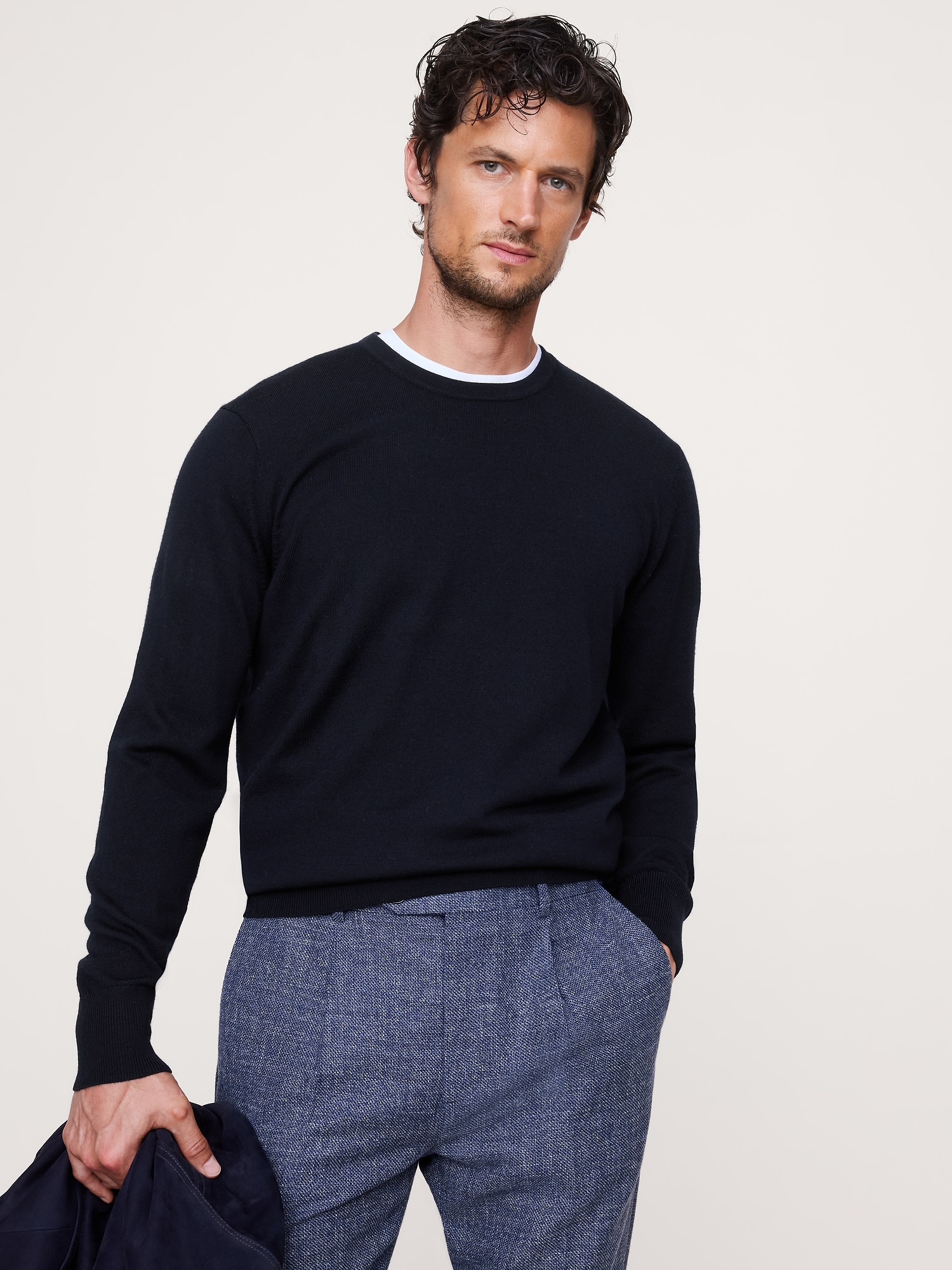 Image number 1 showing, Merino Crew-Neck Sweater