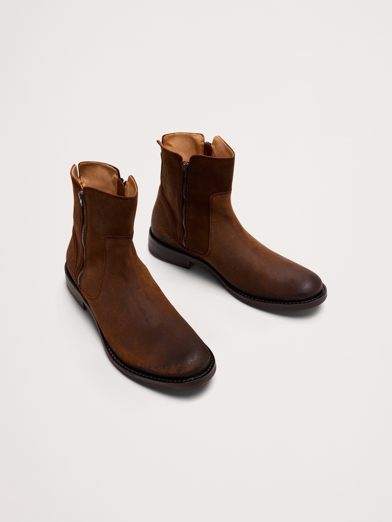 Image number 3 showing, Suede Double-Zip Boot