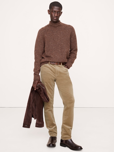 PANTALON VOYAGEUR ÉTROIT EN VELOURS CÔTELÉ