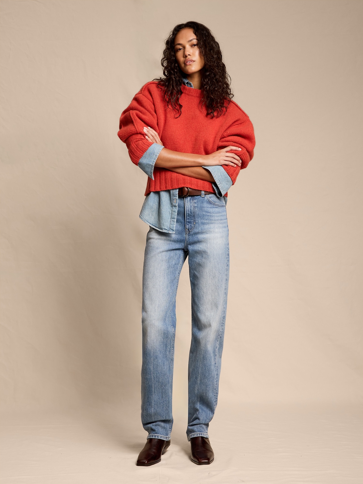 HIGH-RISE 90S STRAIGHT JEAN - Light Wash