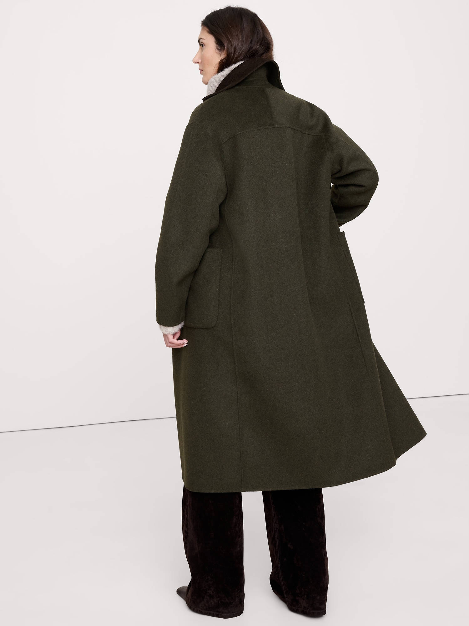 Image number 3 showing, Reversible Double-Faced Top Coat