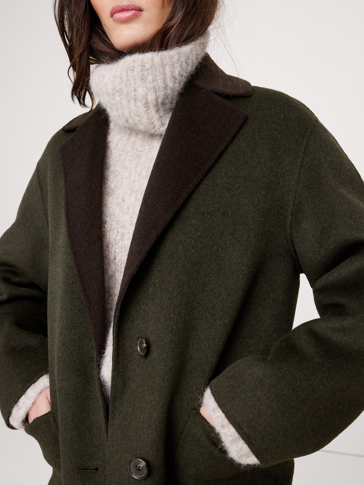 Image number 4 showing, Reversible Double-Faced Top Coat