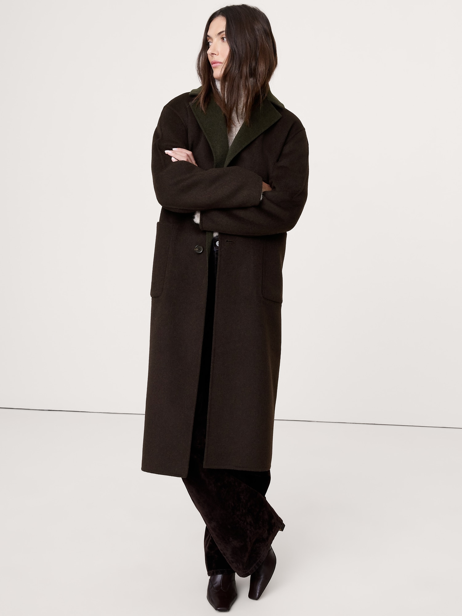 Image number 8 showing, Reversible Double-Faced Top Coat
