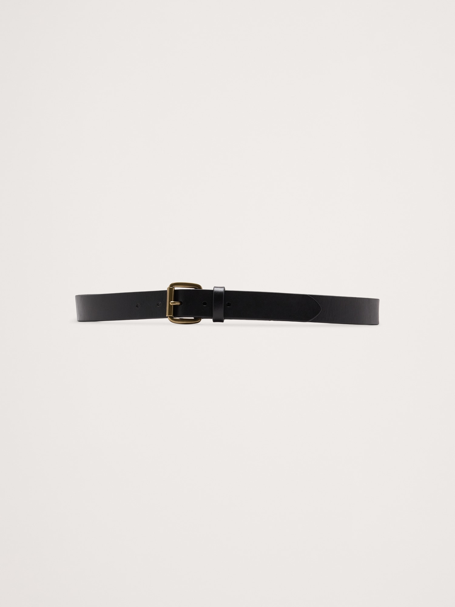 Image number 2 showing, LEATHER BELT WITH ROLLER BUCKLE