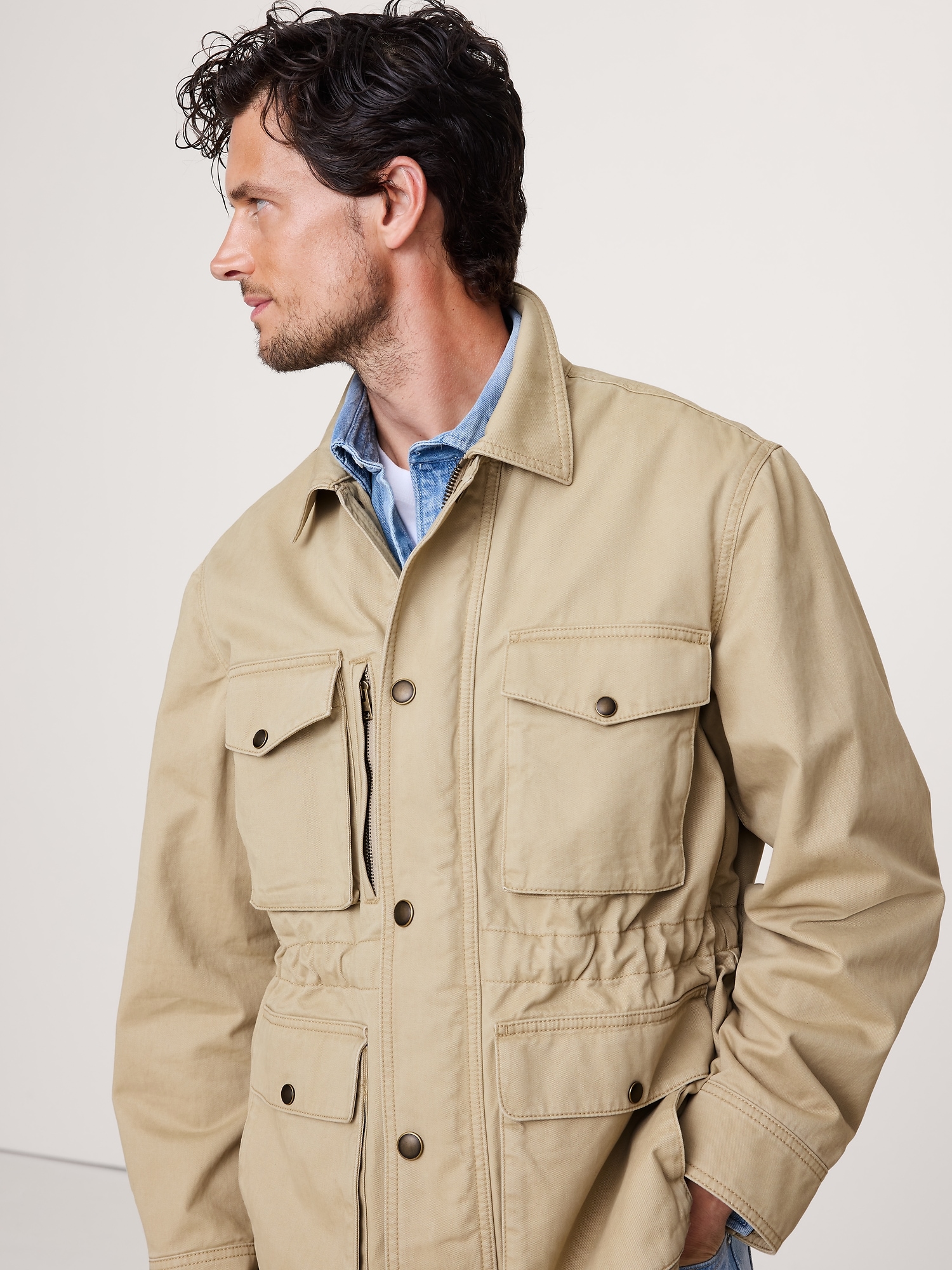 Image number 1 showing, HERITAGE OVERSIZED FIELD JACKET