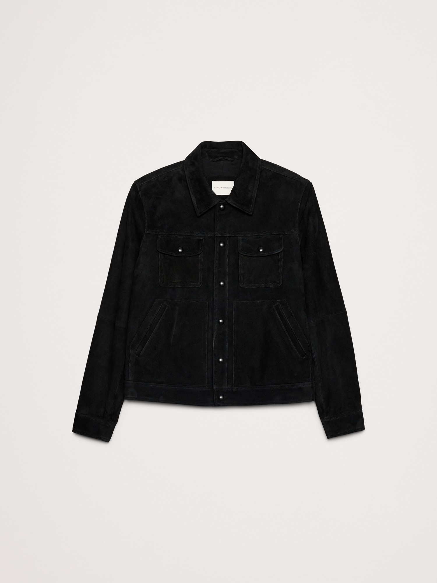 Image number 5 showing, Suede Trucker Jacket