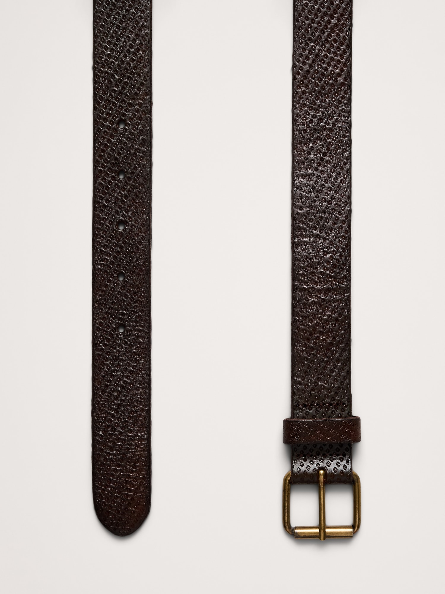 Image number 3 showing, Embossed Leather Belt with Roller Buckle