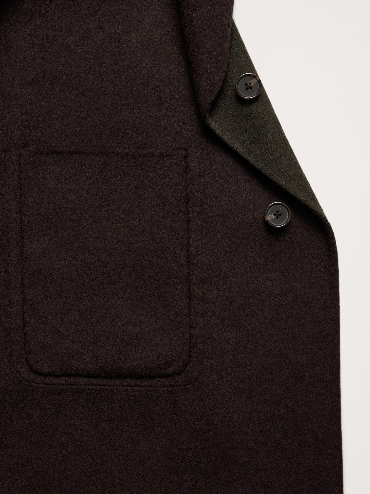Image number 6 showing, Reversible Double-Faced Top Coat