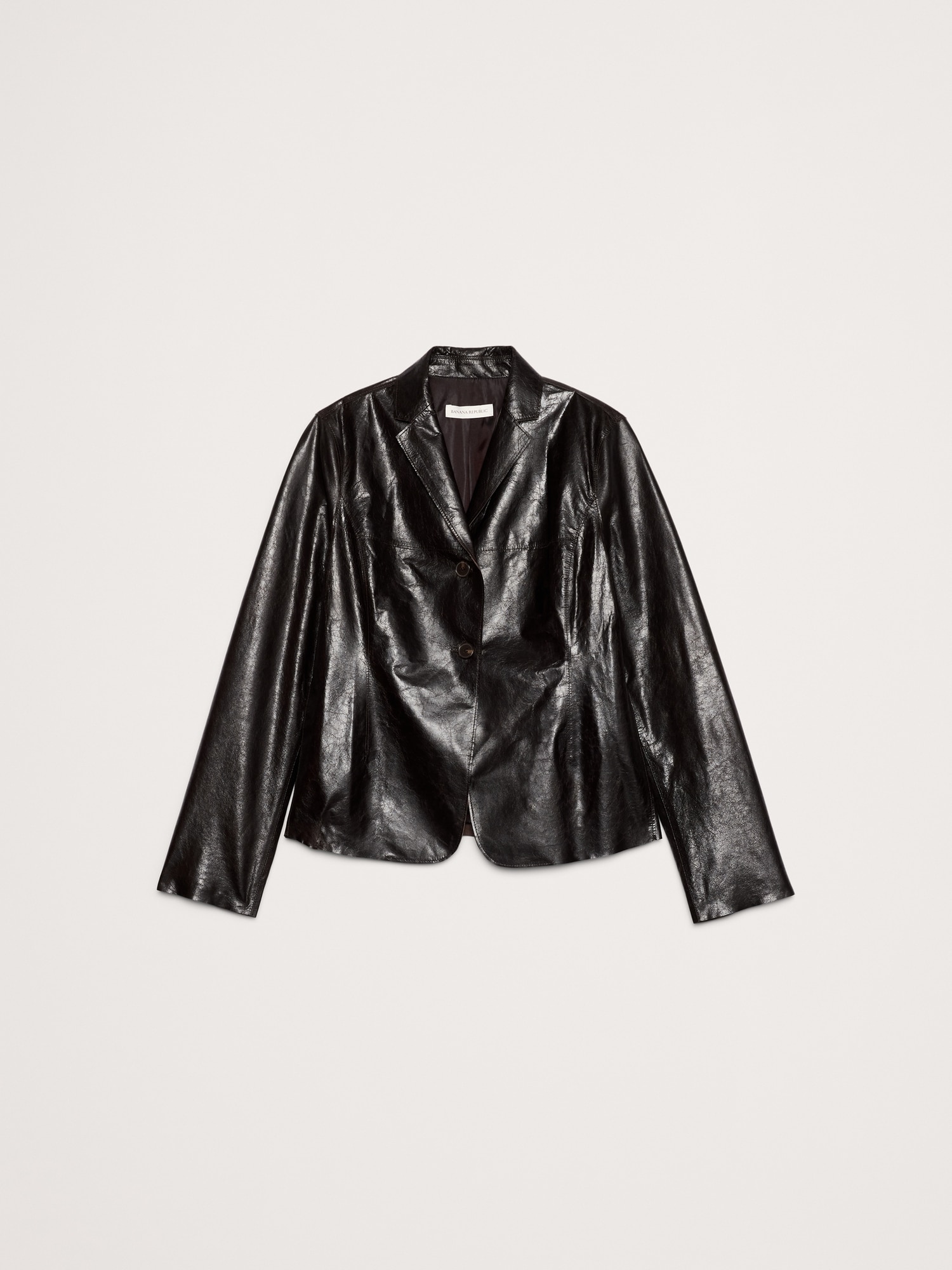 Image number 5 showing, 90S Leather Blazer