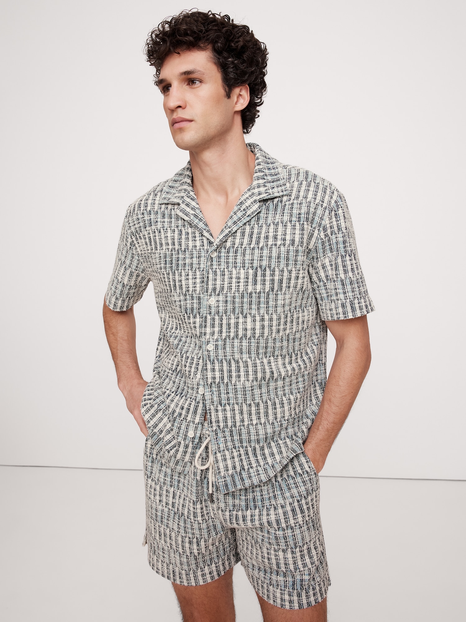 L'image numéro 3 présente Chemise de vacances en tricot de jacquard
