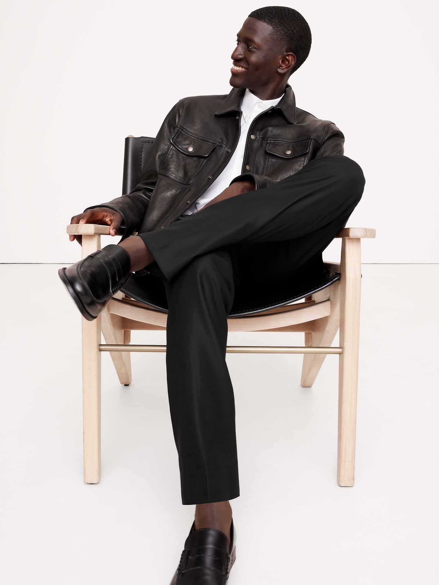 Pantalon en tissu panama italien exclusif