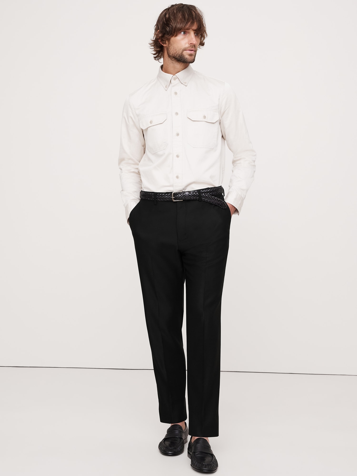Image number 6 showing, Signature Italian Hopsack Suit Pant