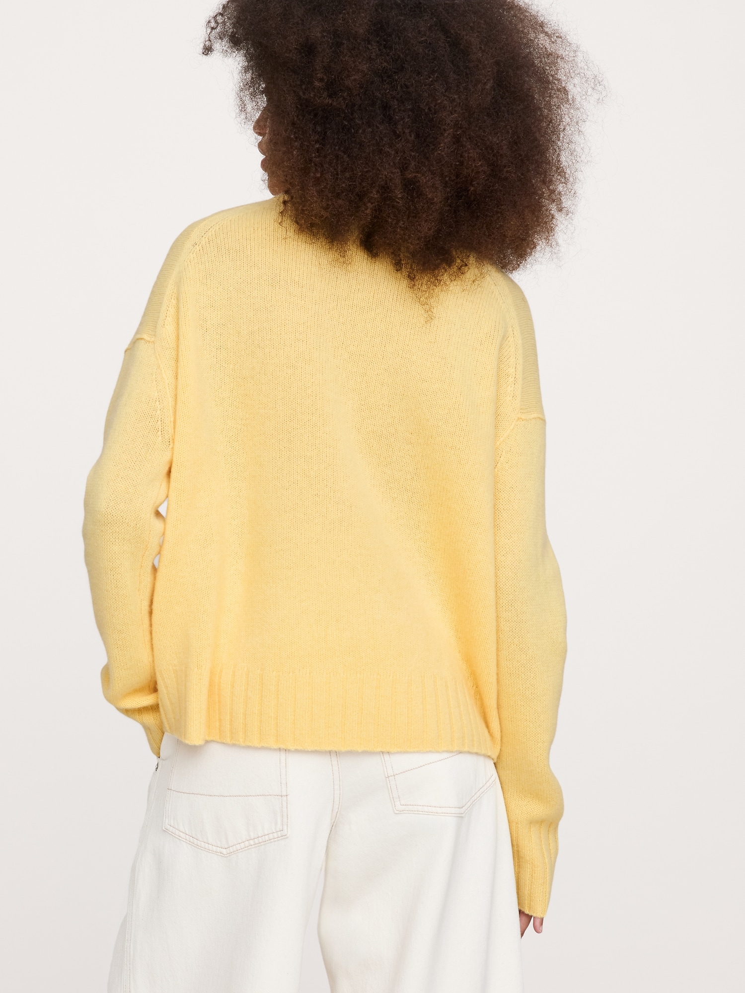 Image number 8 showing, Oversized Midweight Cashmere Crew-Neck Sweater