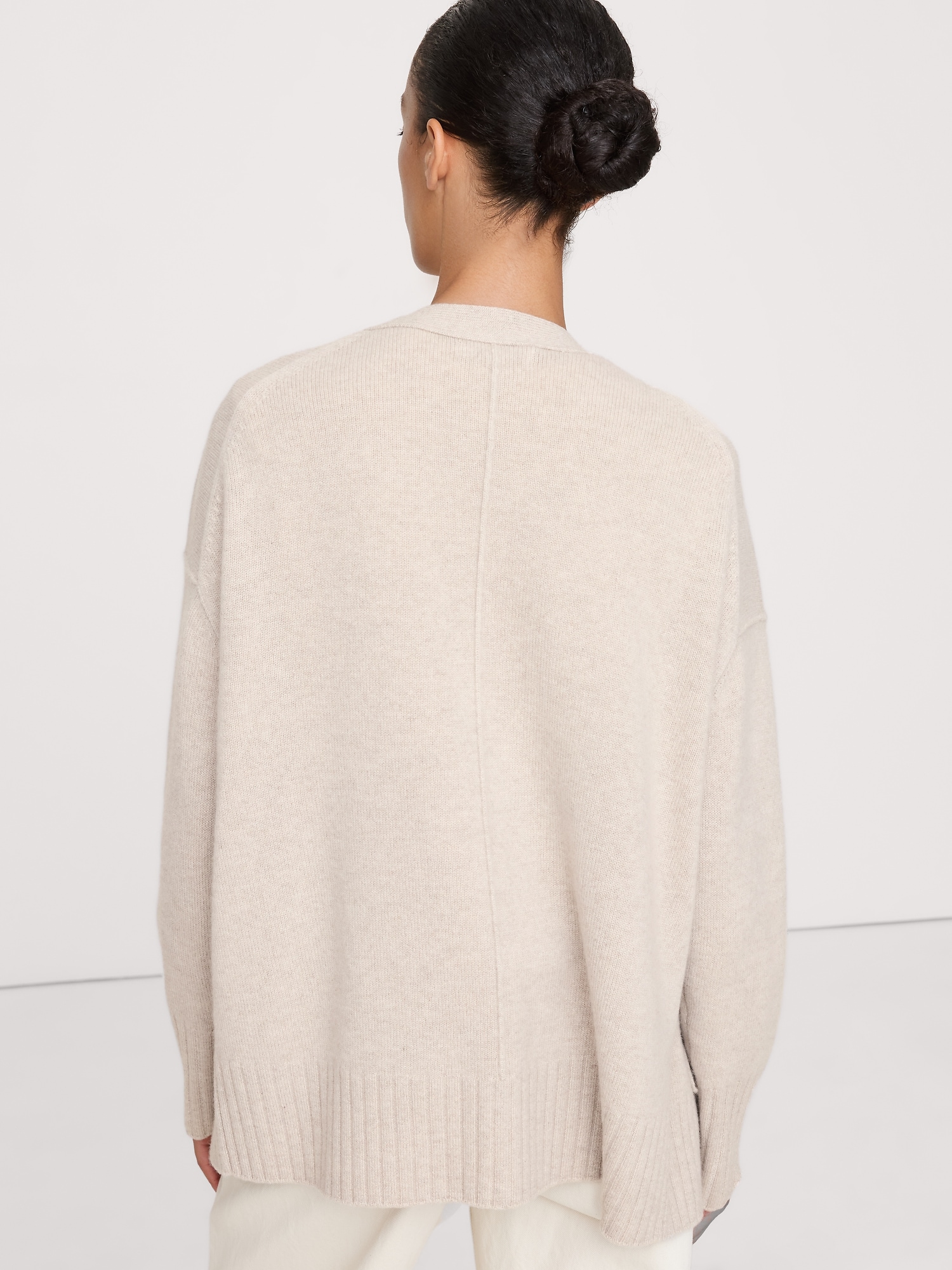 Image number 3 showing, Oversized Boyfriend Cashmere Cardigan