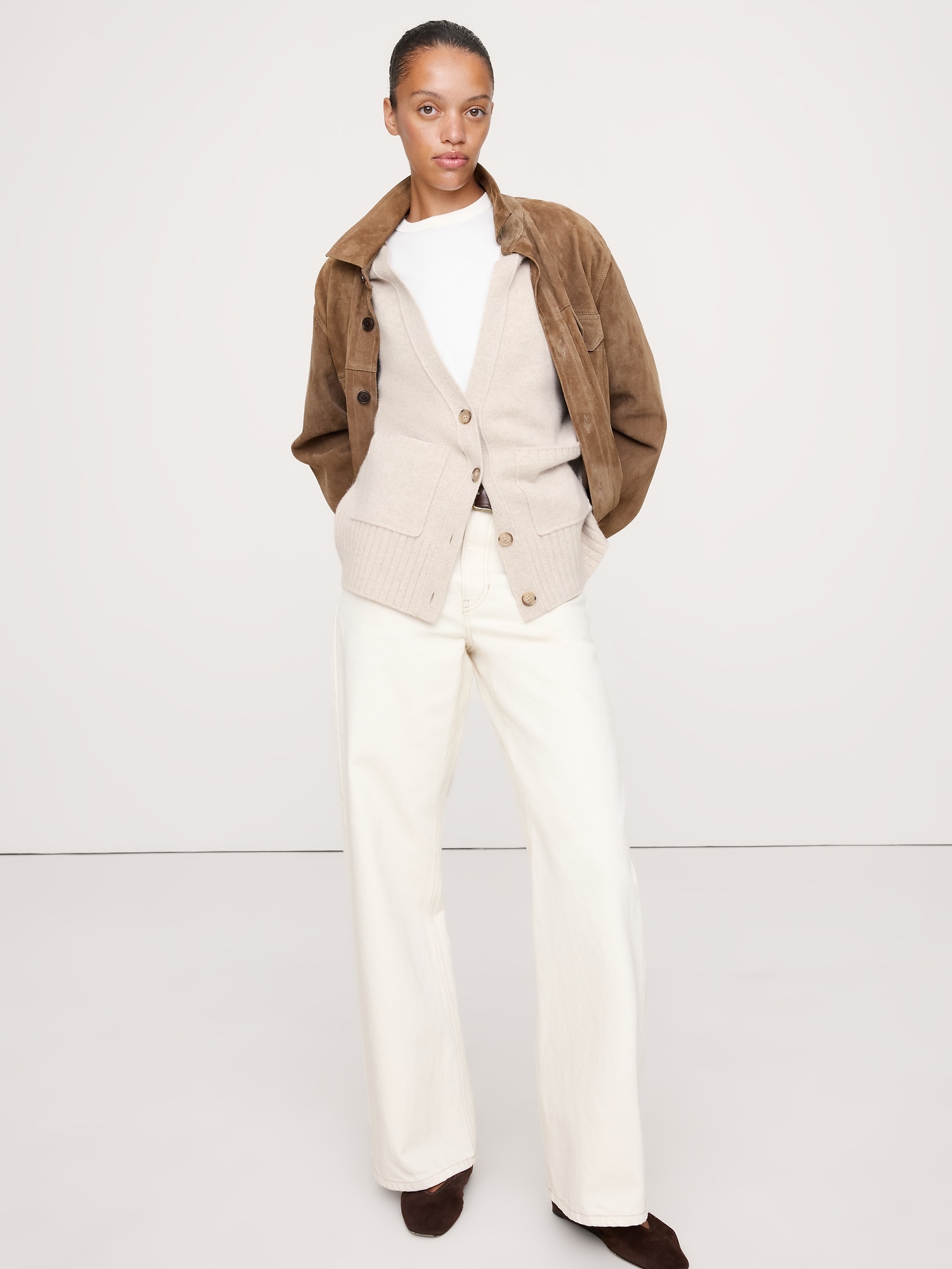 Image number 4 showing, Oversized Boyfriend Cashmere Cardigan