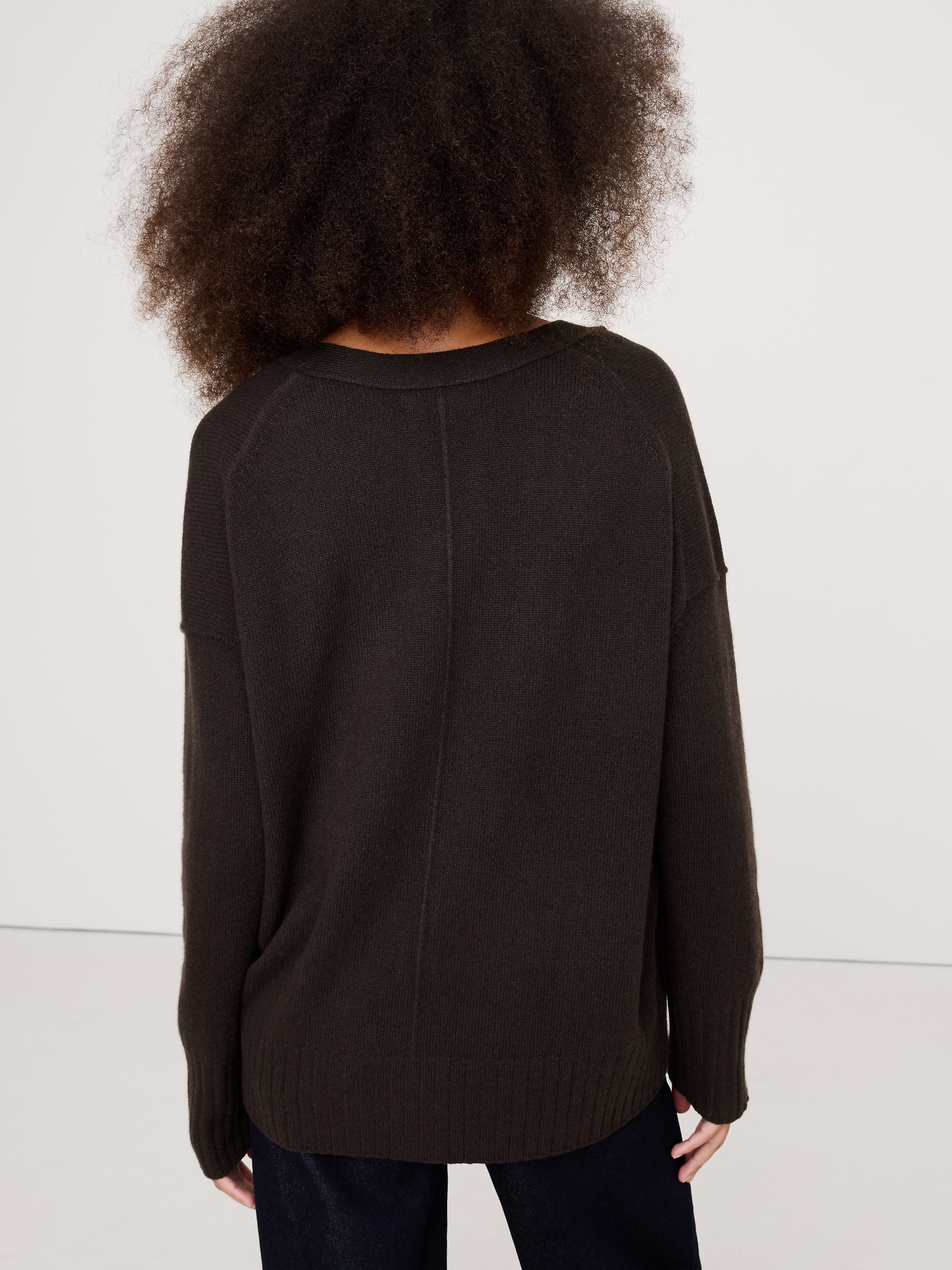 Image number 3 showing, Oversized Boyfriend Cashmere Cardigan