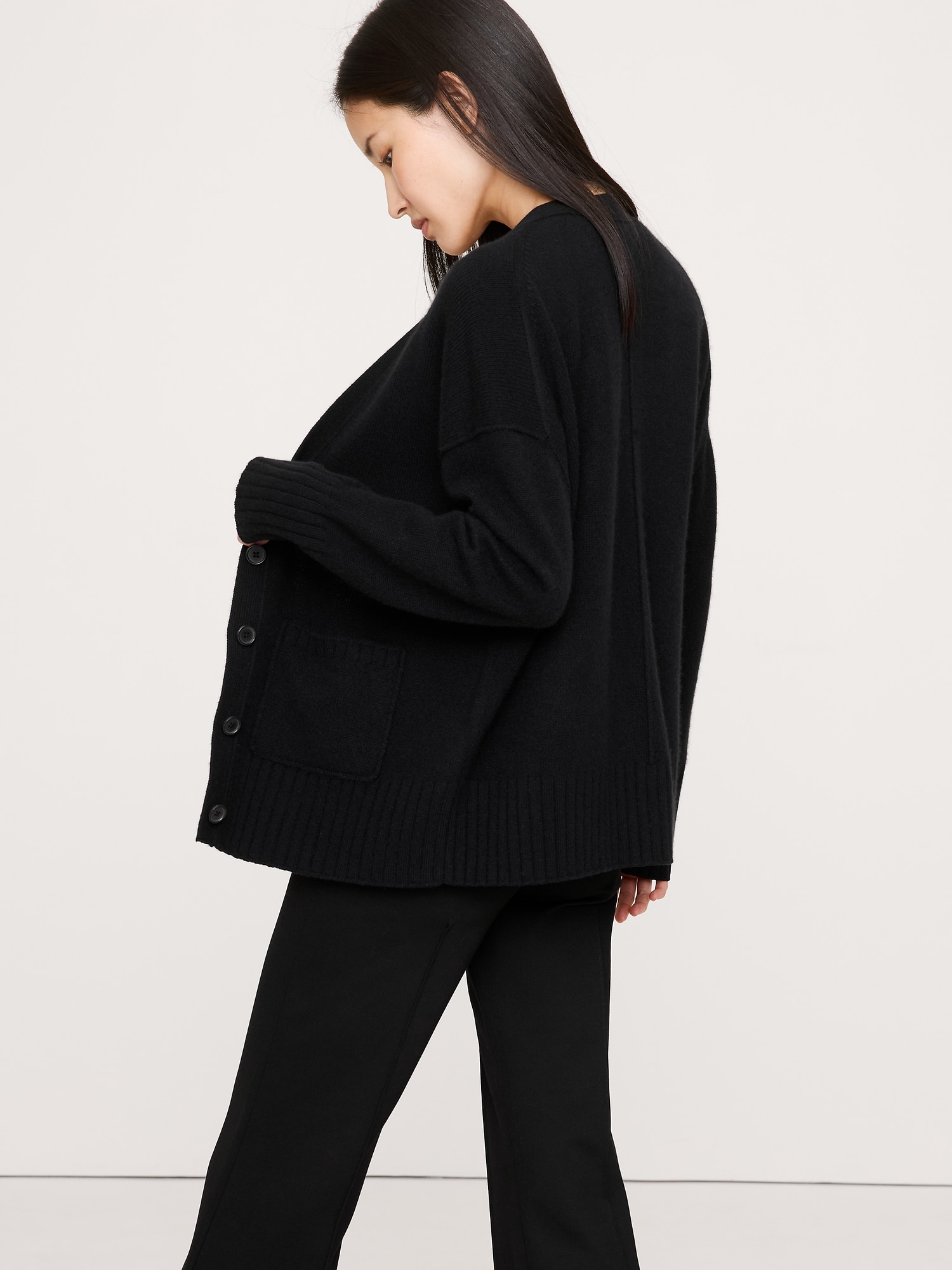 Image number 5 showing, Oversized Boyfriend Cashmere Cardigan