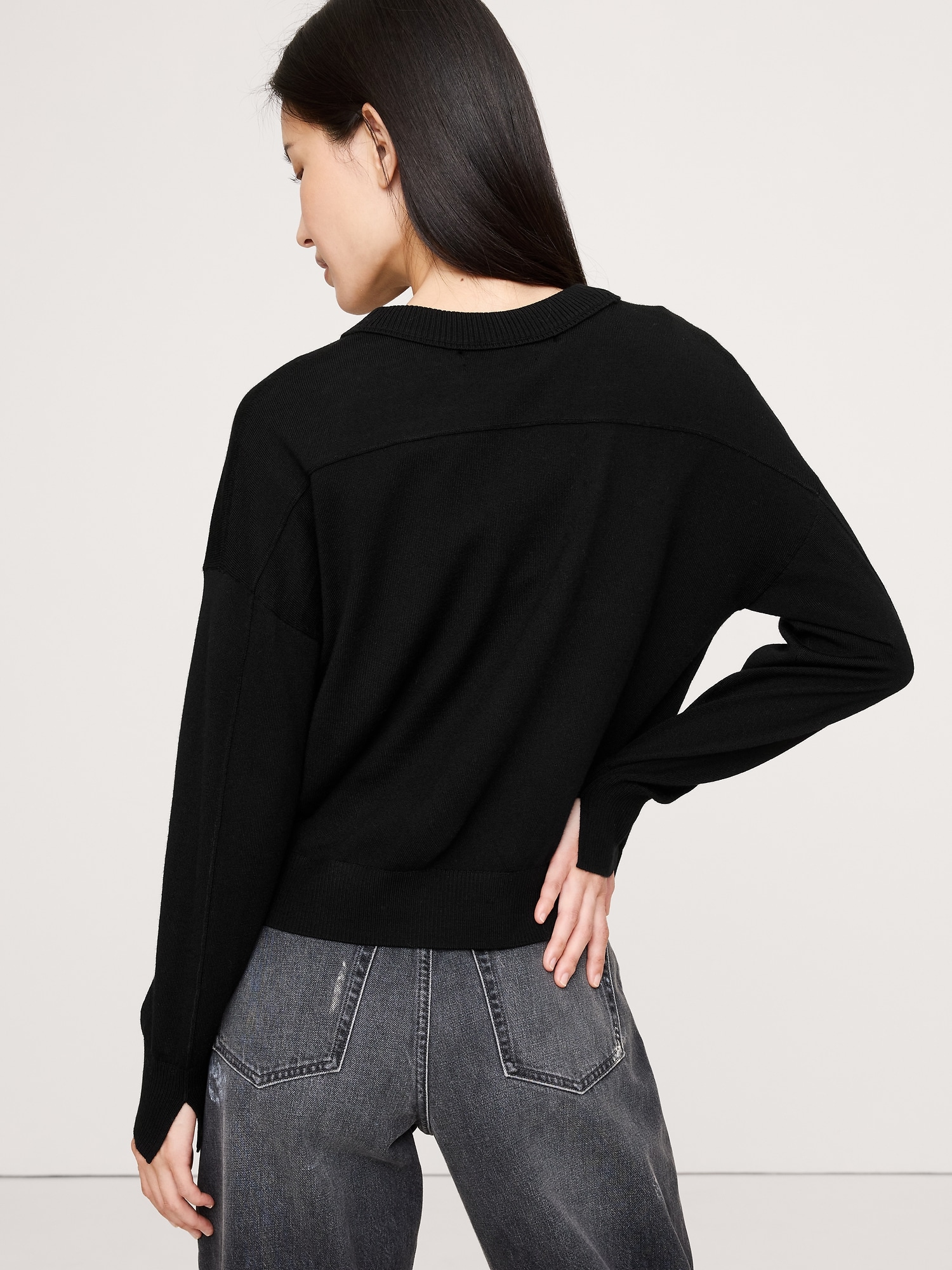 Image number 2 showing, Merino V-Neck Sweater