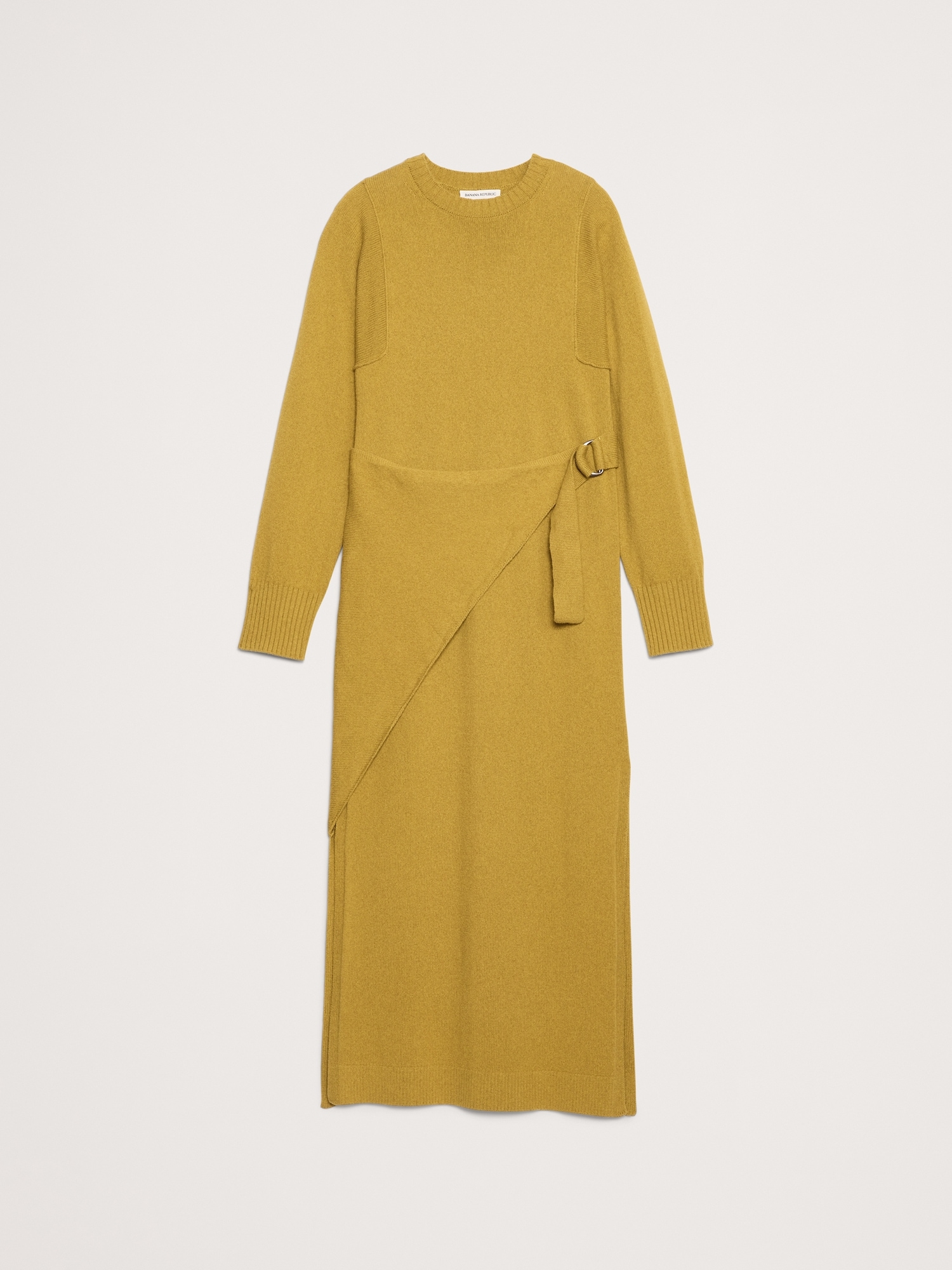 Image number 8 showing, Merino-Cotton Wrap Sweater Dress
