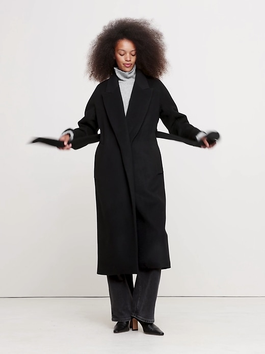 Italian Wool-Cashmere Wrap Coat | Banana Republic