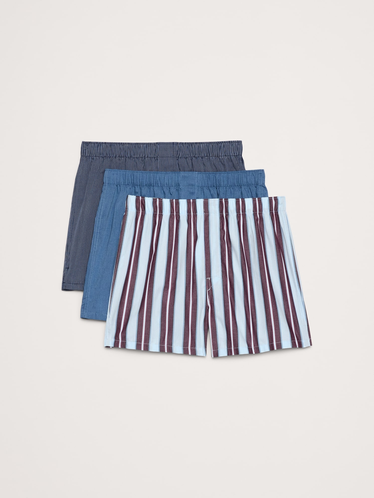 Signature Boxer 3-Pack - Navy Blue Stripe