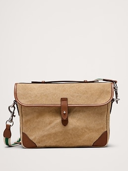 バッグ BANANA REPUBLIC Archive Leather Messeng Canvas & Leather Camera Bag | Banana Republic