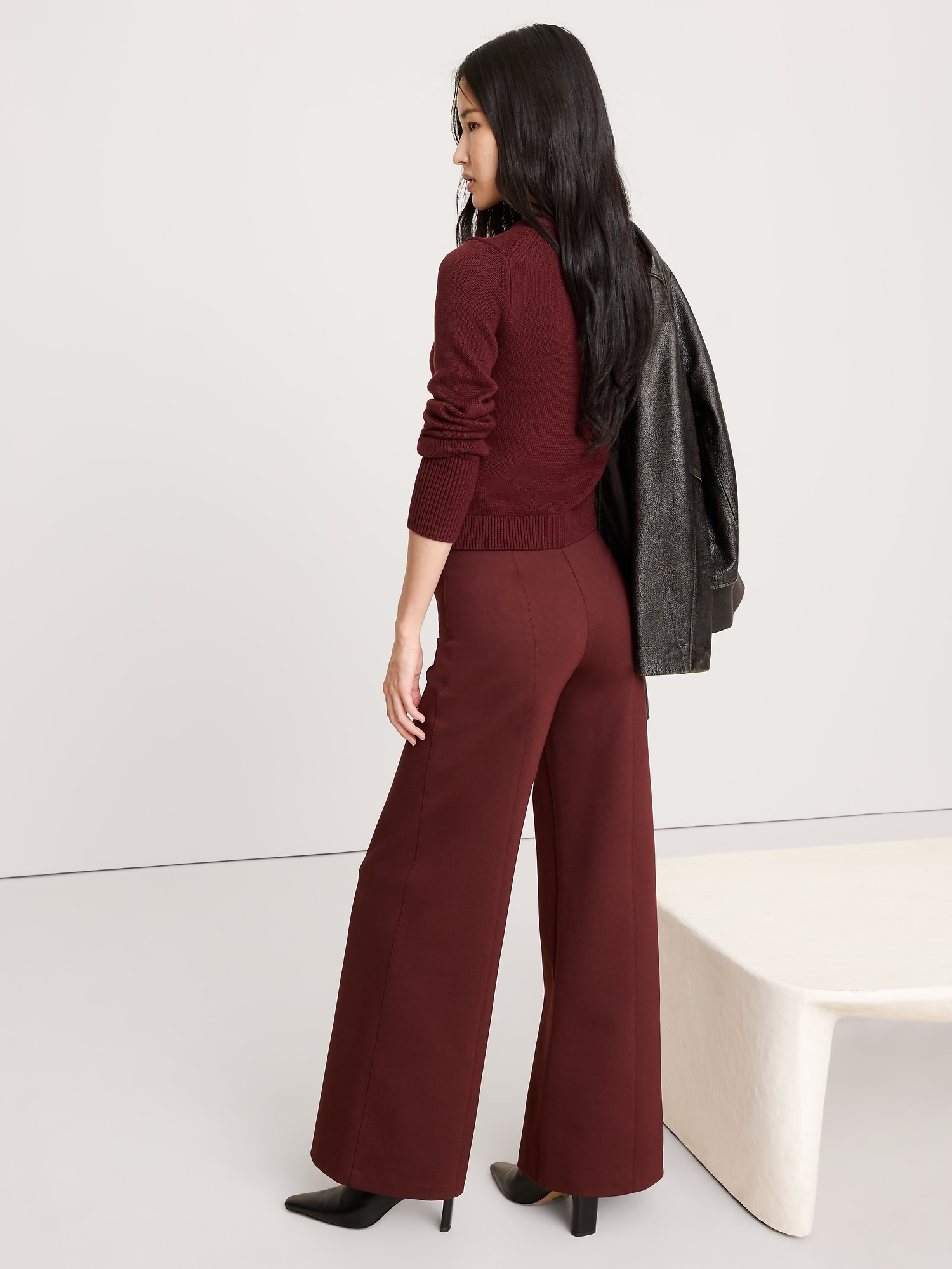 Image number 6 showing, Wide-Leg Everywhere Ponte Pull-On Pant