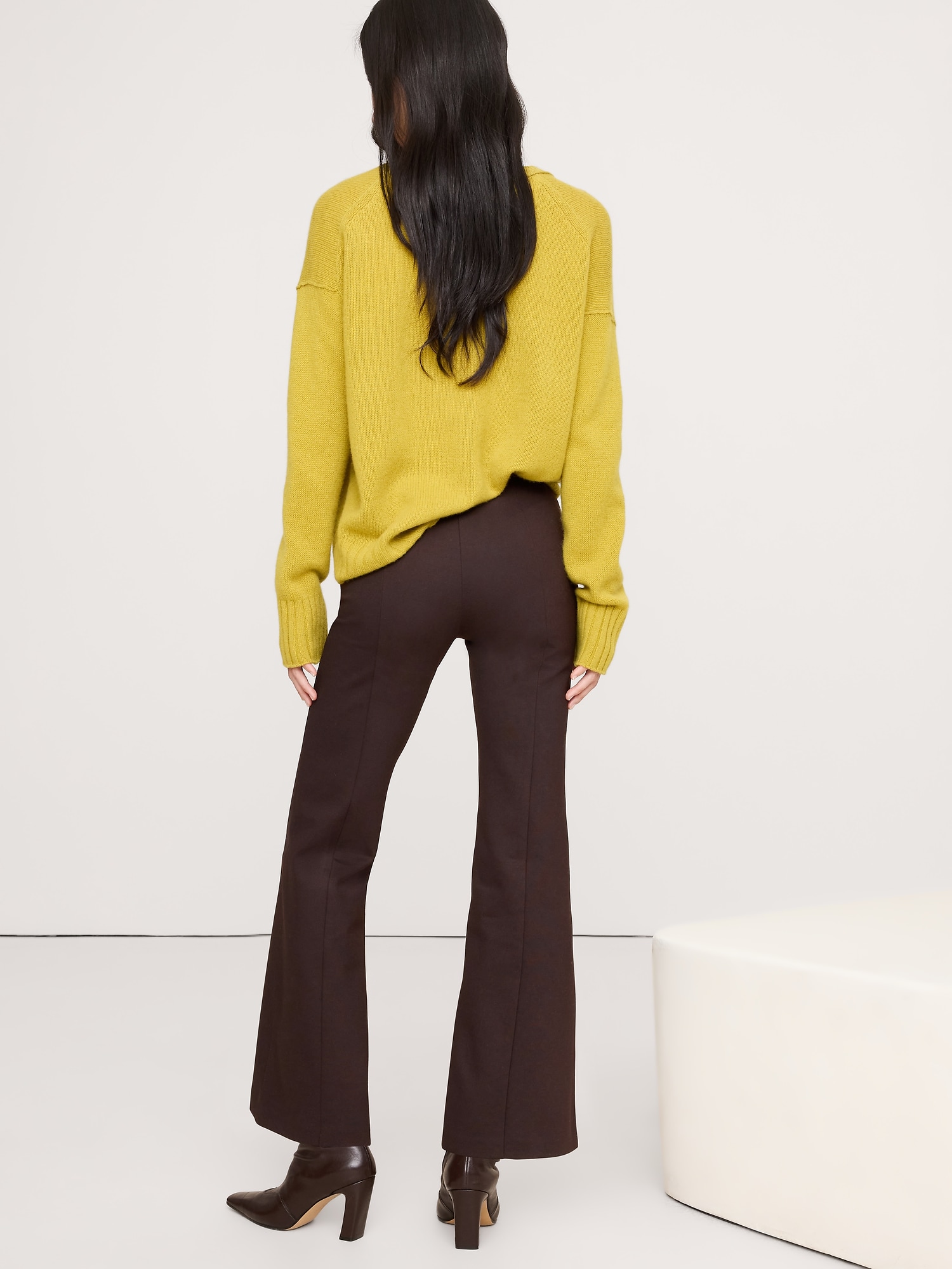 Image number 3 showing, Crop Flare Everywhere Ponte Pull-On Pant