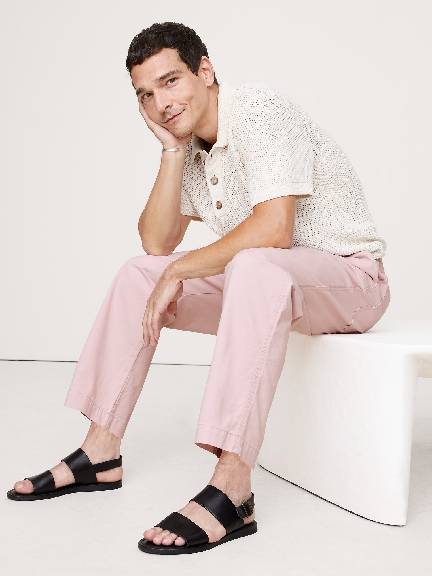 Image number 7 showing, Loose Lightweight Cotton Pull-On Pant