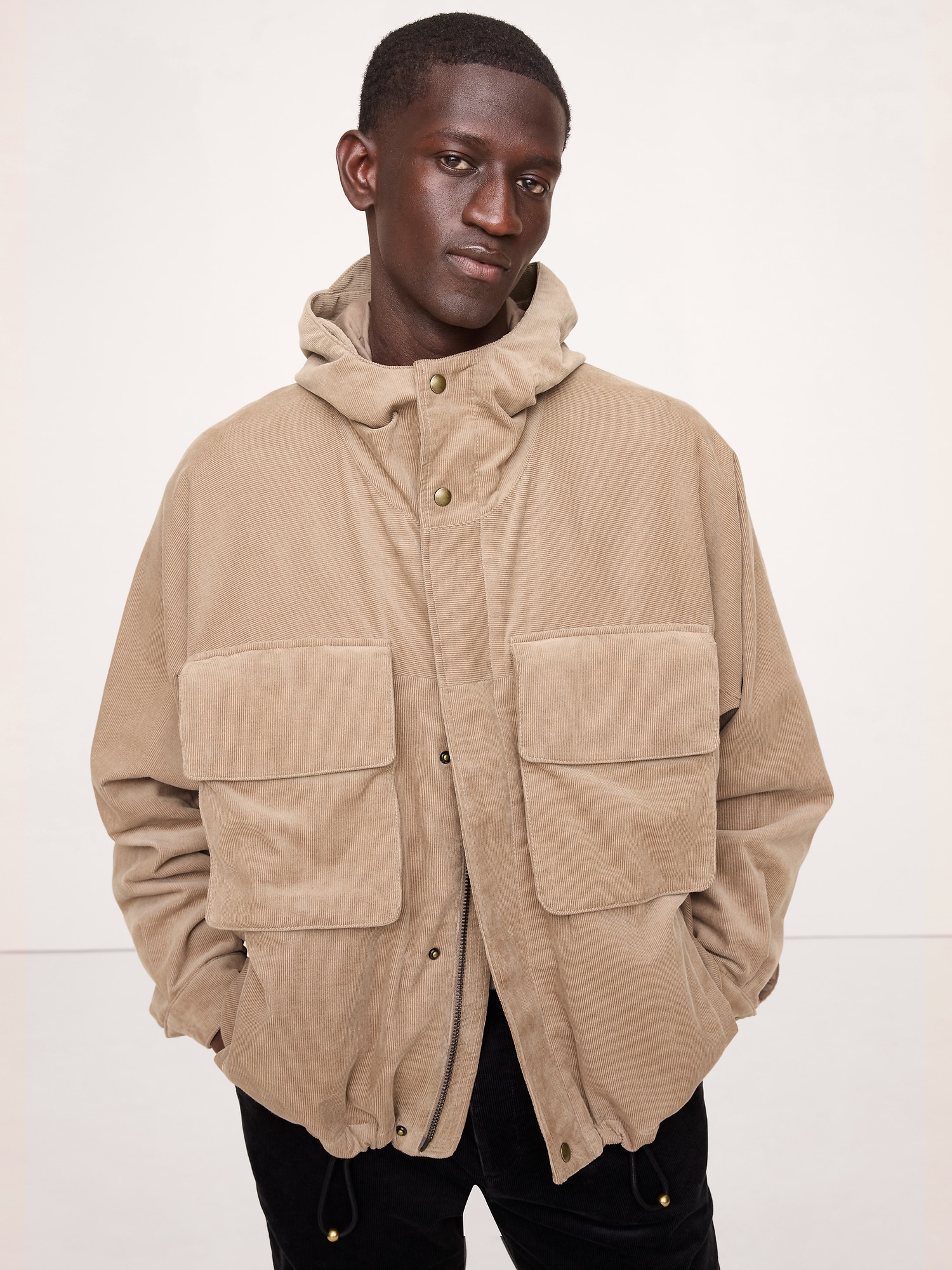 Image number 3 showing, Oversized Corduroy Fishing Jacket