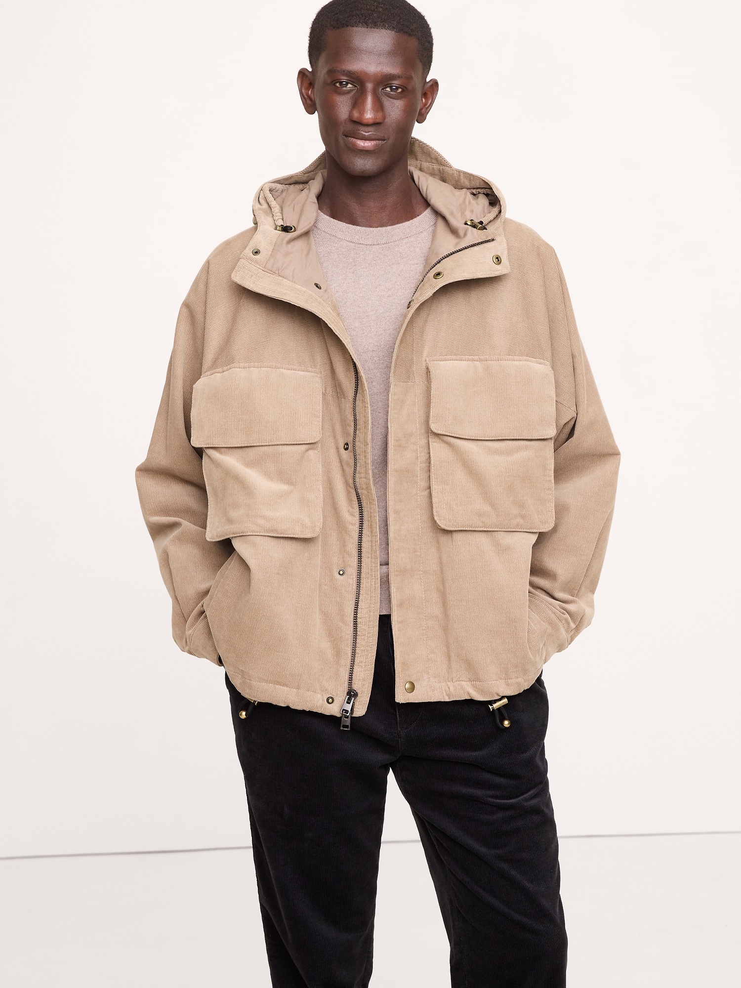 OVERSIZED CORDUROY FISHING JACKET