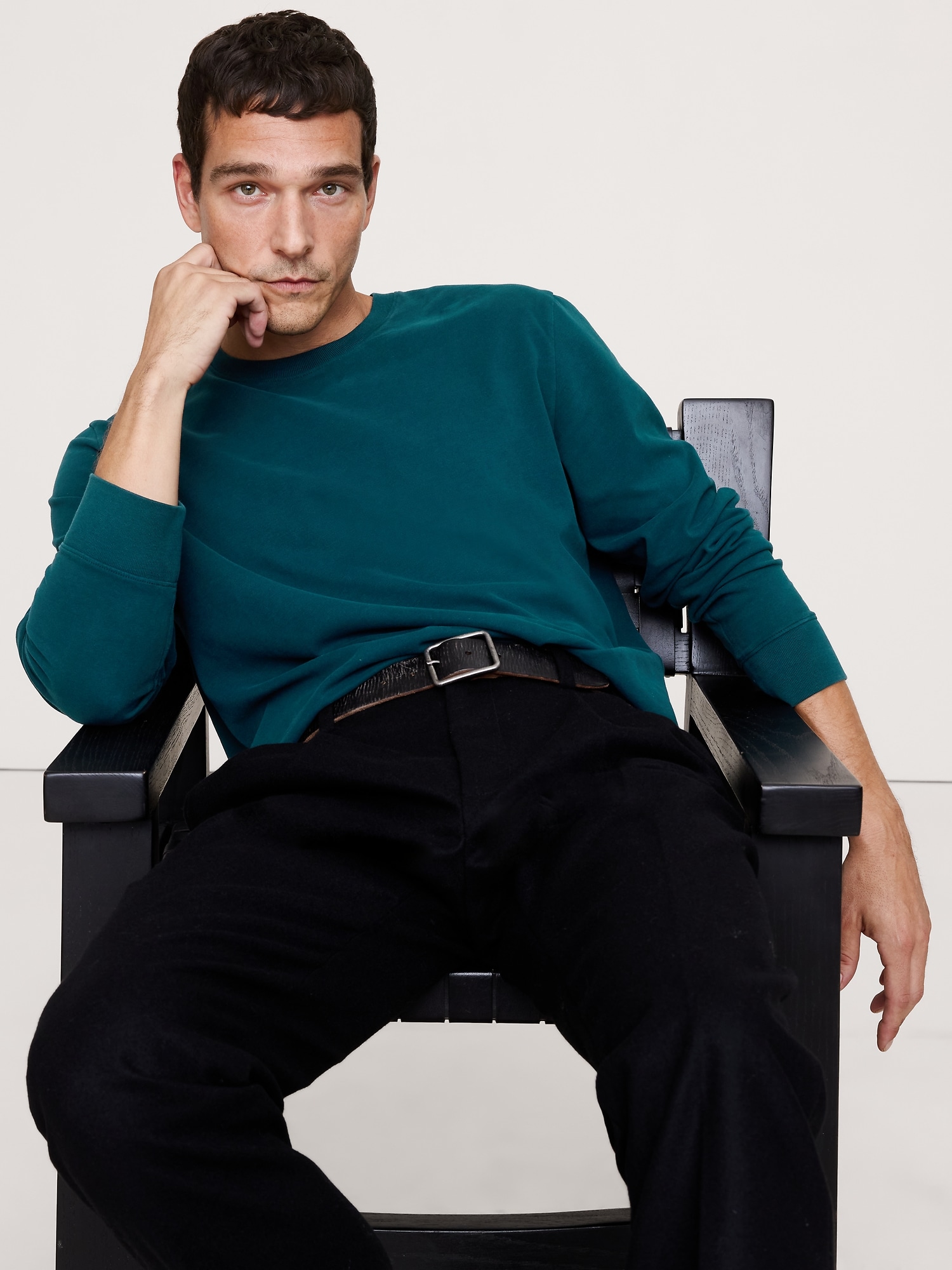 Image number 1 showing, Boxy Heavyweight Cotton T-Shirt