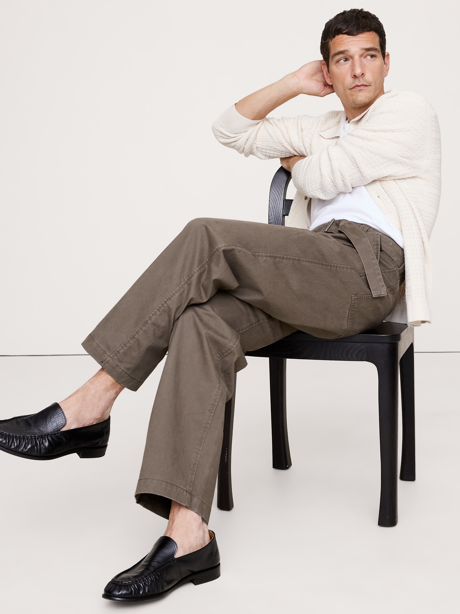 Image number 4 showing, Loose Chino with Belt