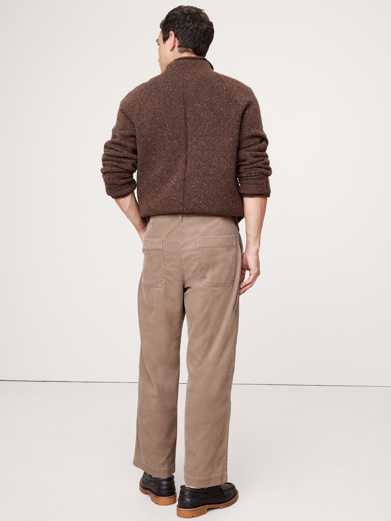 Image number 2 showing, LOOSE CORDUROY PULL-ON PANT