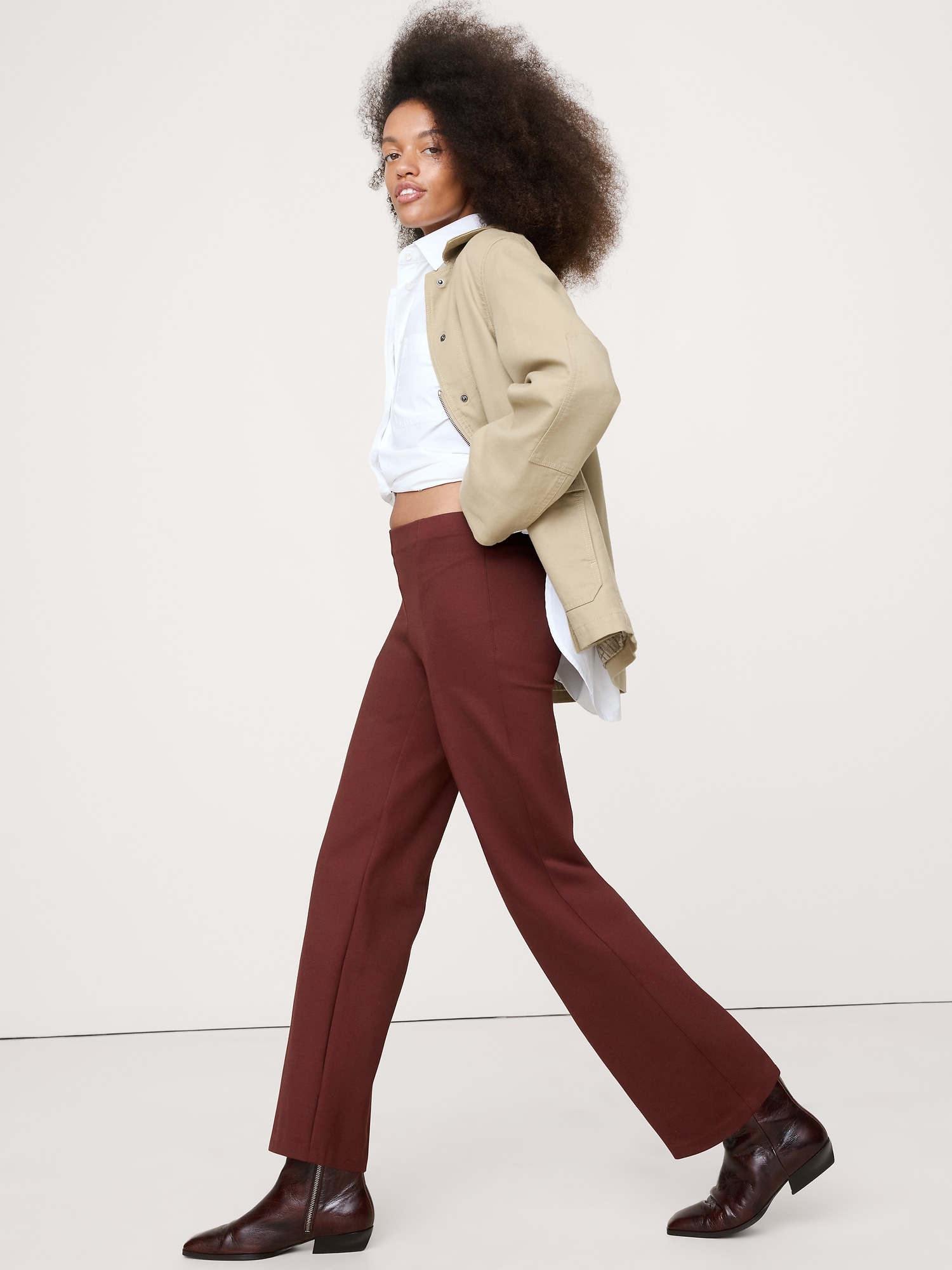 Image number 4 showing, Straight Everywhere Ponte Ankle Pant