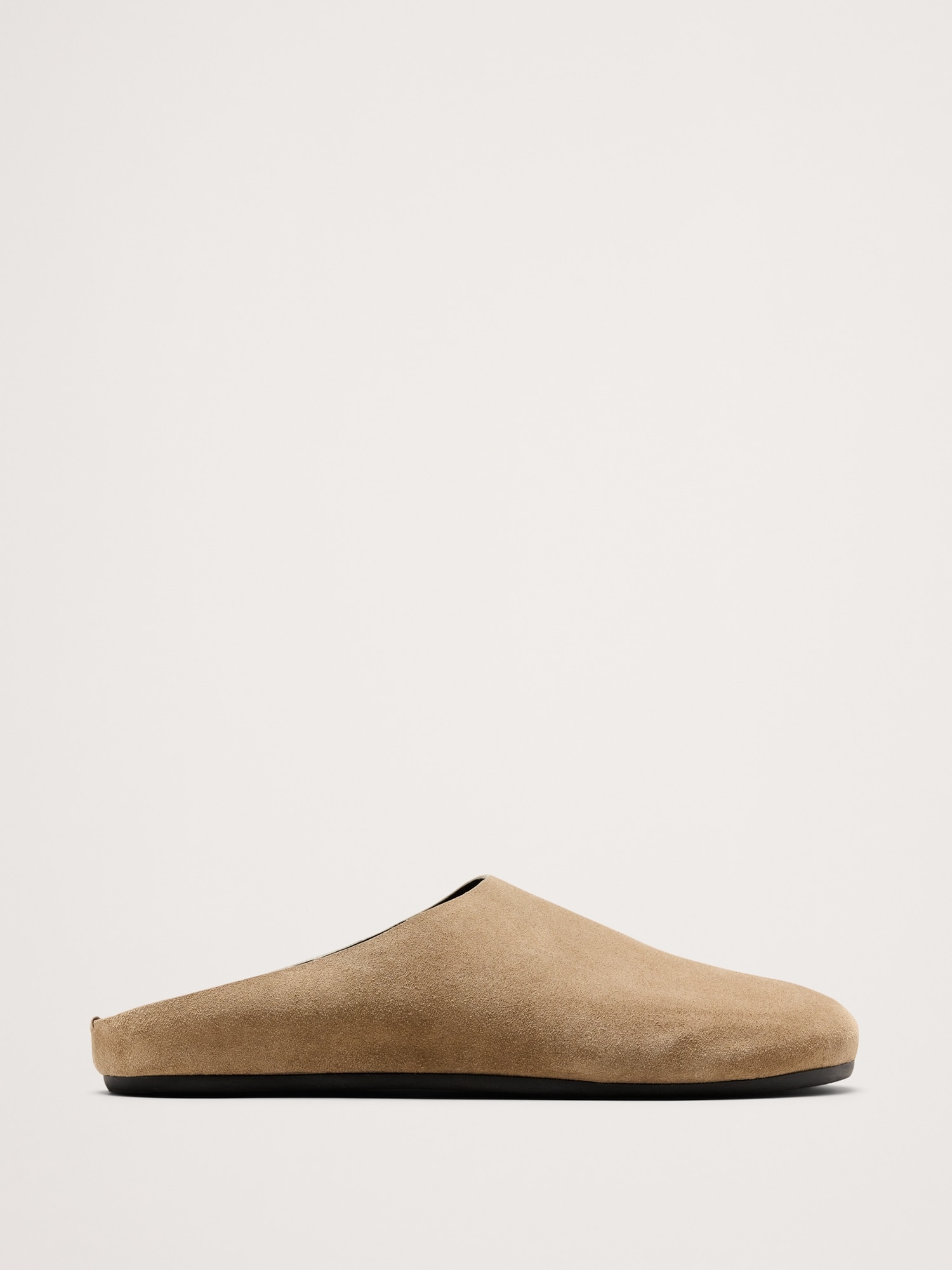 Sabot indispensable en cuir - Taupe