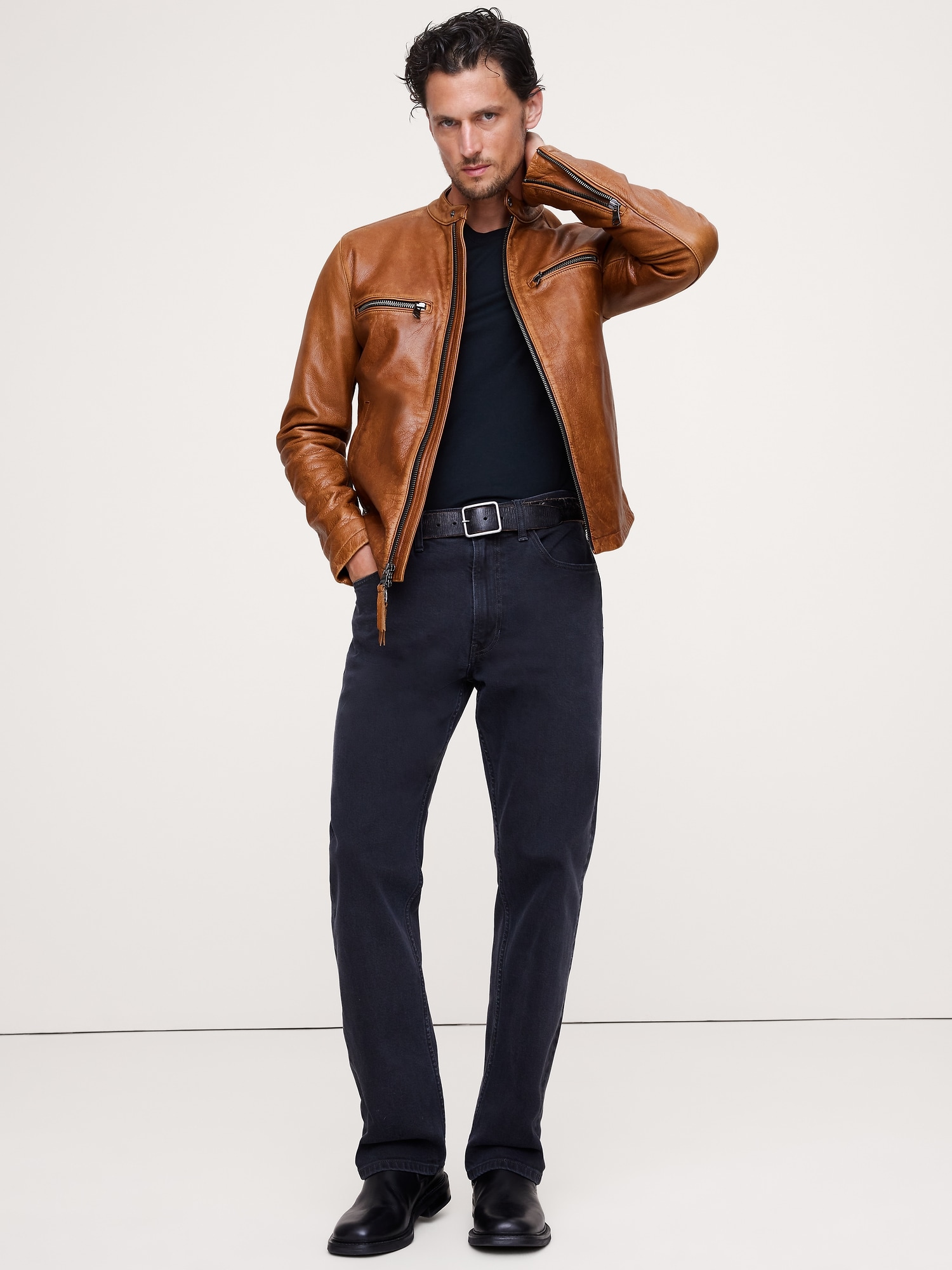 Leather Biker Jacket