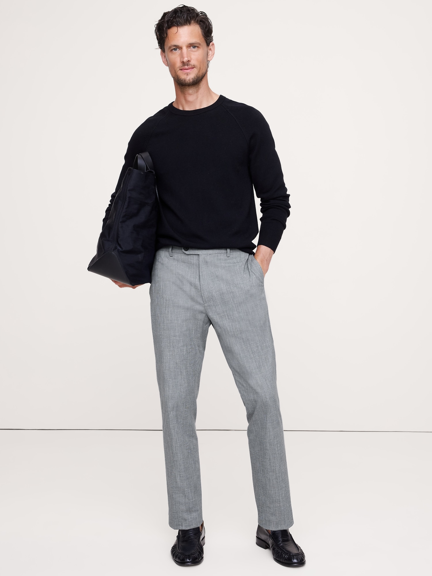Slim Wrinkle-Resistant Dress Pant - Medium Blue