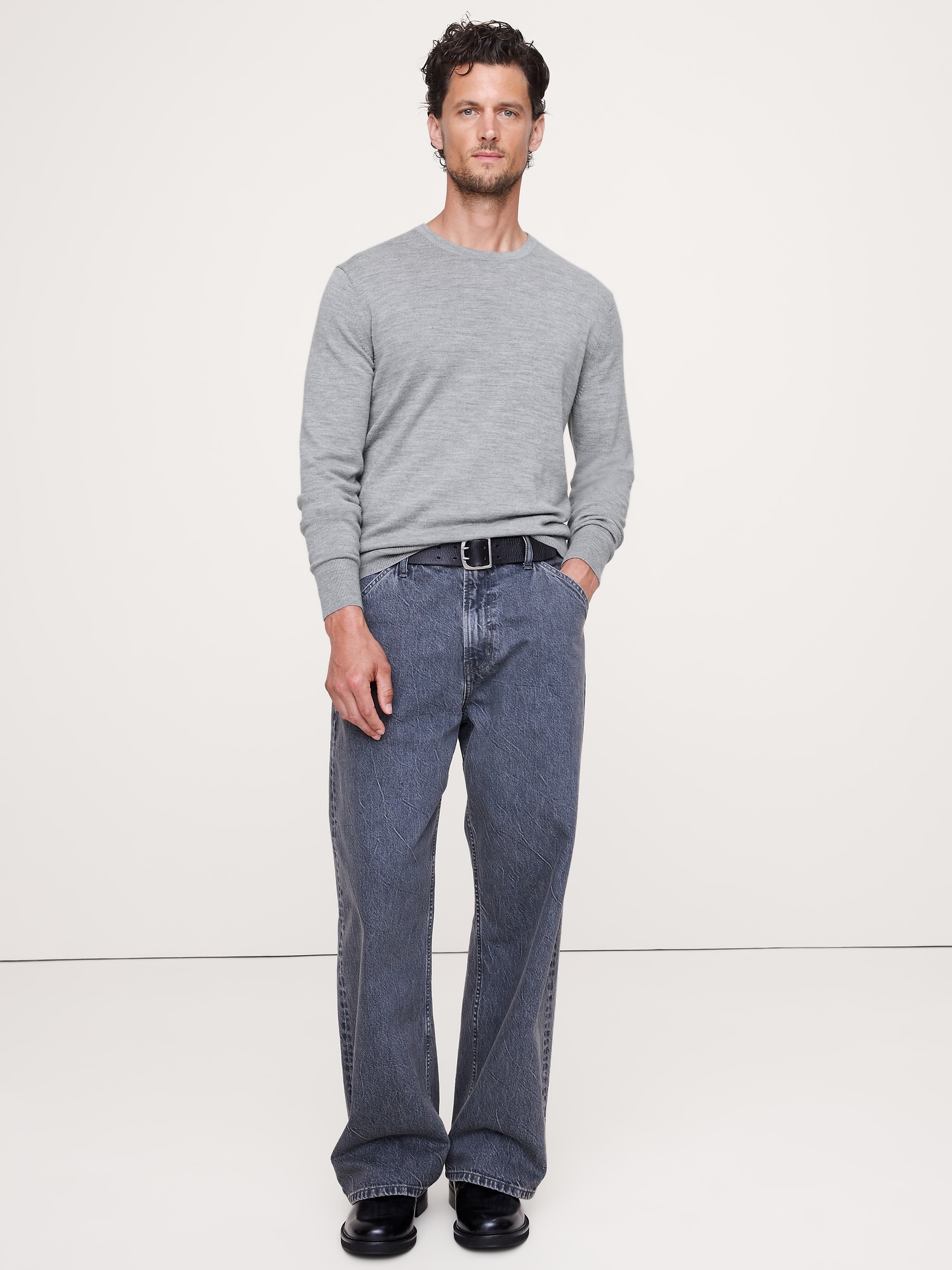 Image number 1 showing, Merino Crew-Neck Sweater